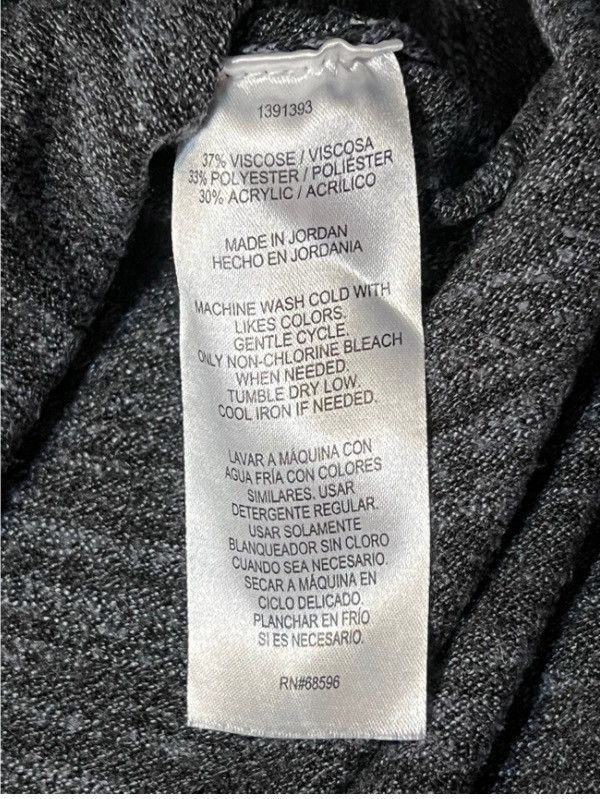 DKNY DKNY Jeans Gray Oversized Sweater w/ Dolman Sleeves – Sz XL Size XL / US 12-14 / IT 48-50 - 6 Thumbnail
