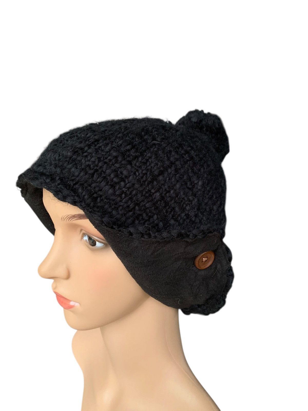 Japanese Brand × Kapital × Vintage Crochet knitted Earflap Beanie Hat Japanese Style Size ONE SIZE - 4 Thumbnail