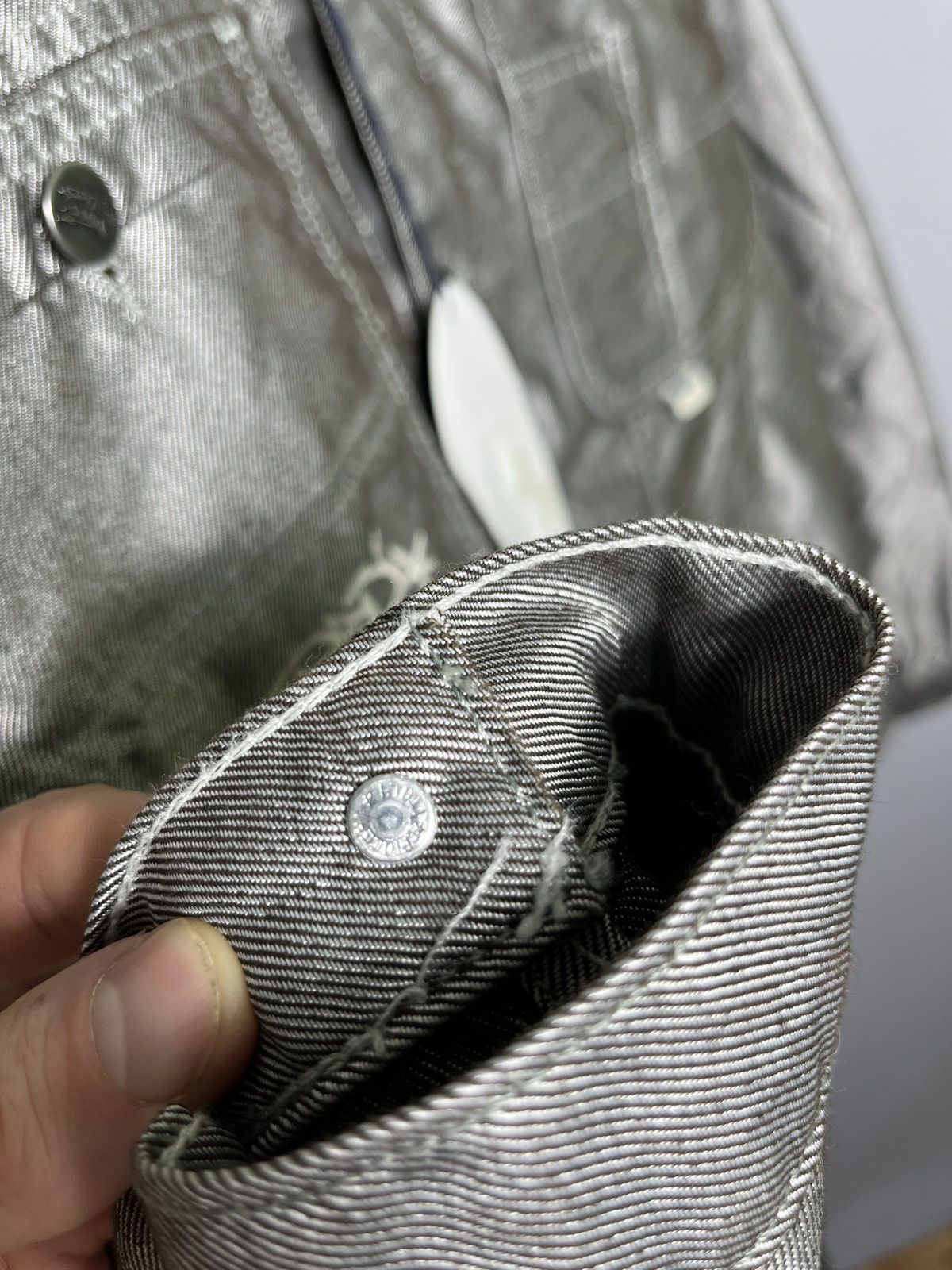 Other Redrum denim jacket hip hop rap grey men’s button Size US M / EU 48-50 / 2 - 7 Thumbnail