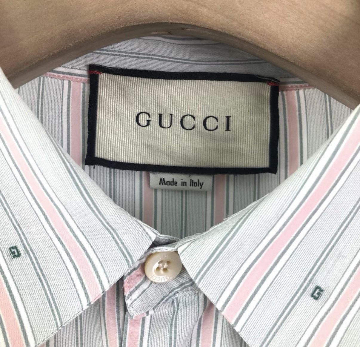 Gucci Gucci Long Sleeve Striped Shirt K12 Size US M / EU 48-50 / 2 - 3 Thumbnail