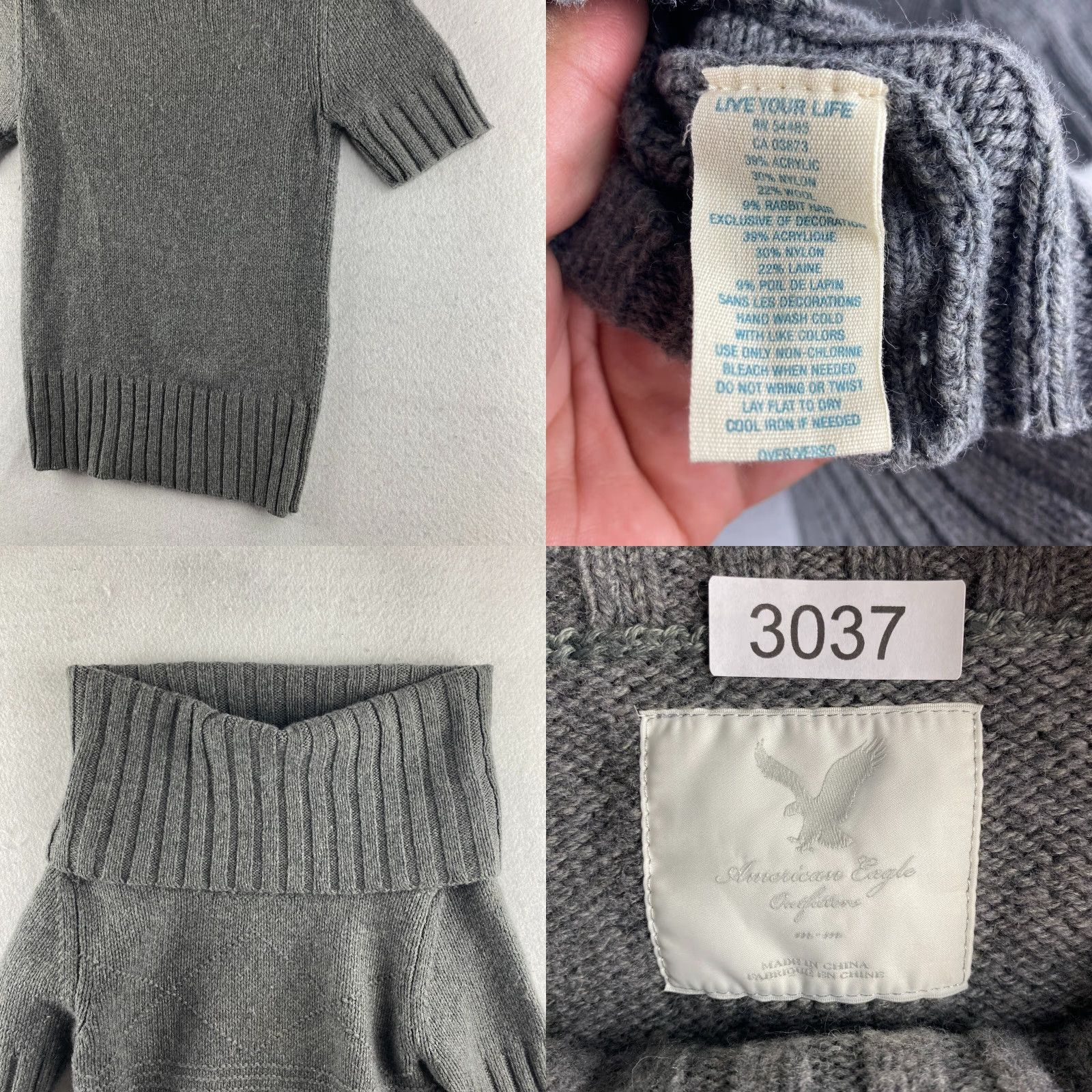 American Eagle Outfitters American Eagle Outfitters Sweater Womens M Gray Cowl Neck Pullover Knit Short Sleeve Casual Modern Vintage? Wait. Size M / US 6-8 / IT 42-44 - 10 Thumbnail