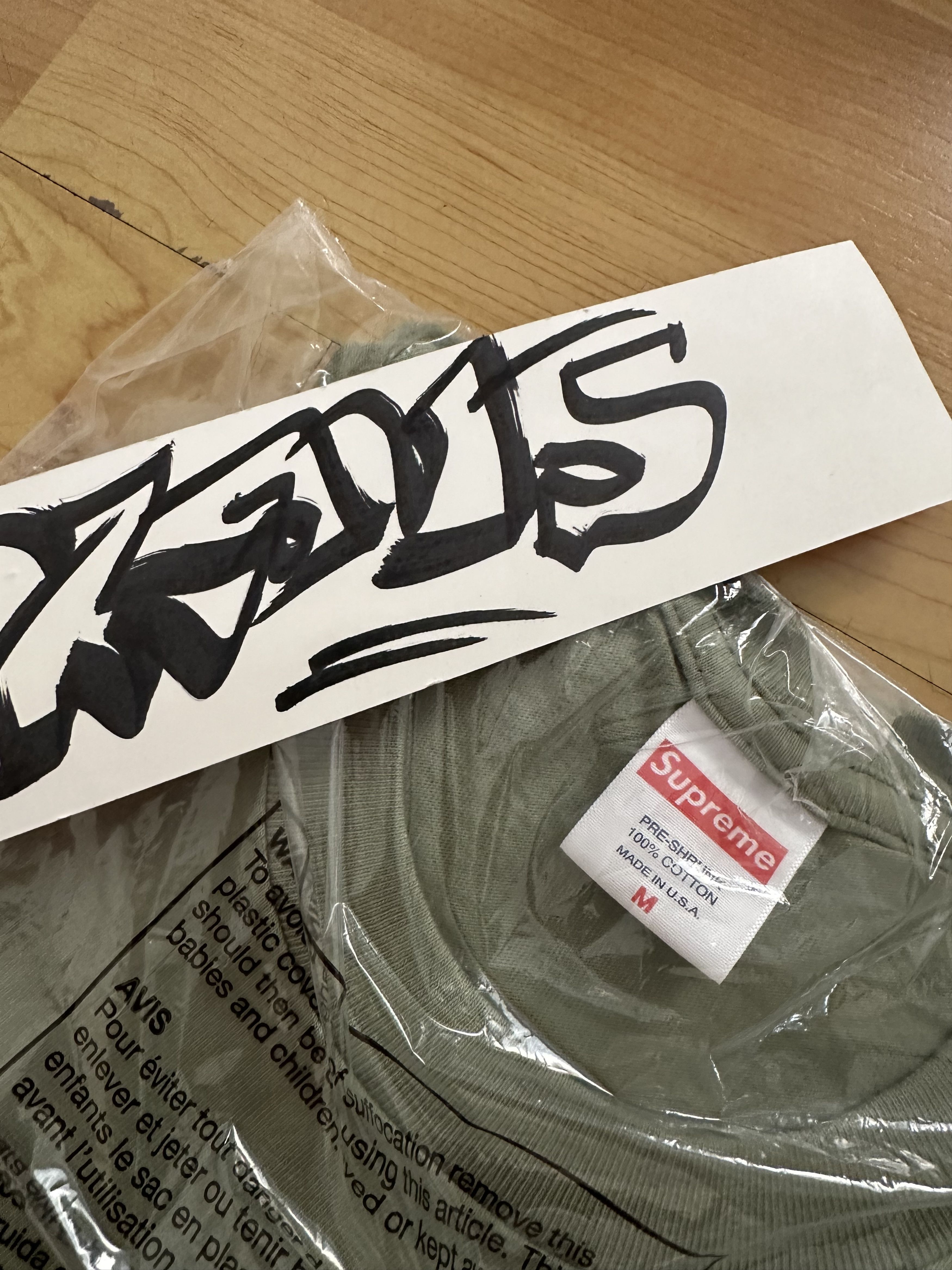 Supreme Supreme Classic Logo T Shirt Olive - Medium Size US M / EU 48-50 / 2 - 3 Thumbnail