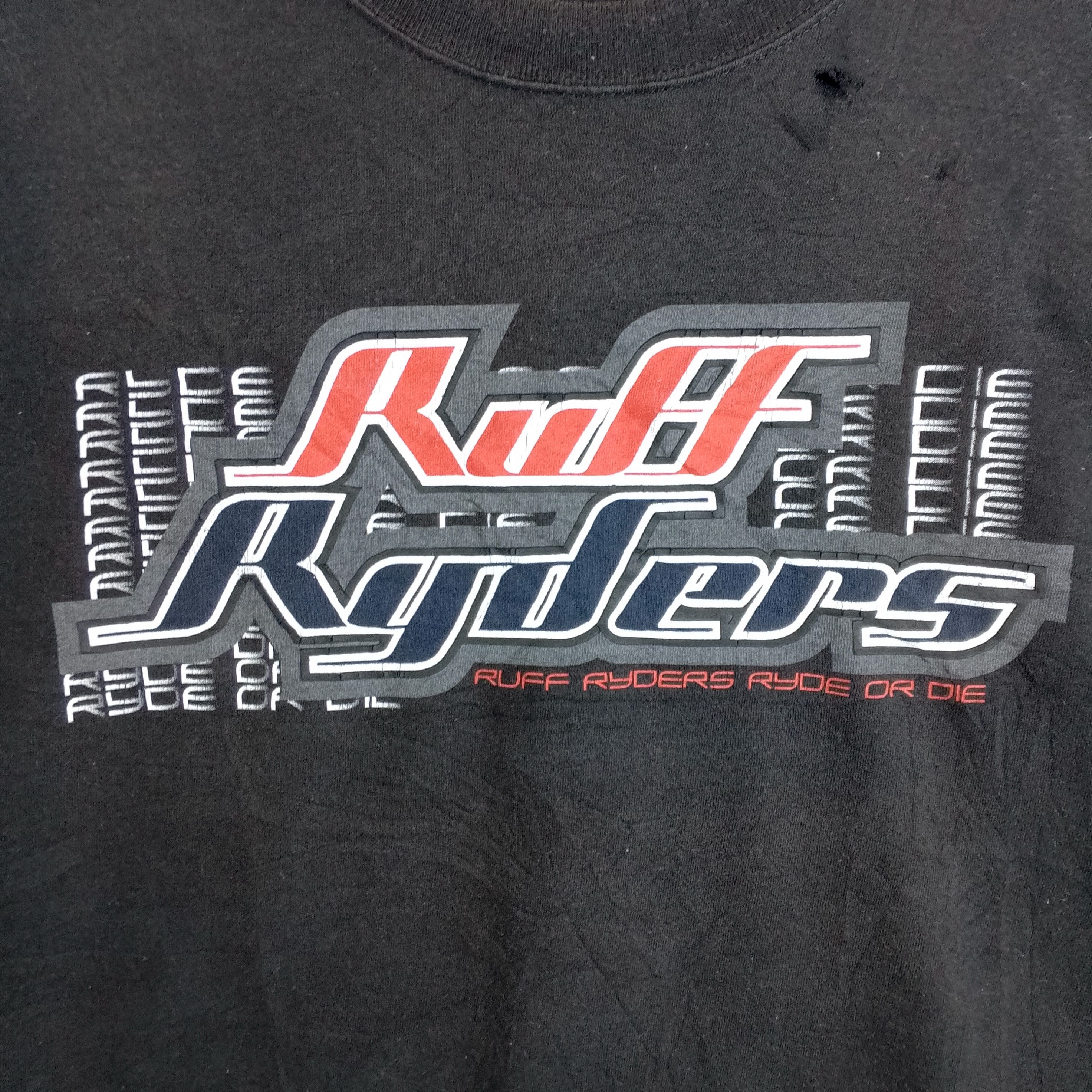 Ruff Ryders Trashed Faded and Distressed Ruff Ryders Ryde or Die Tee Size US XL / EU 56 / 4 - 4 Thumbnail