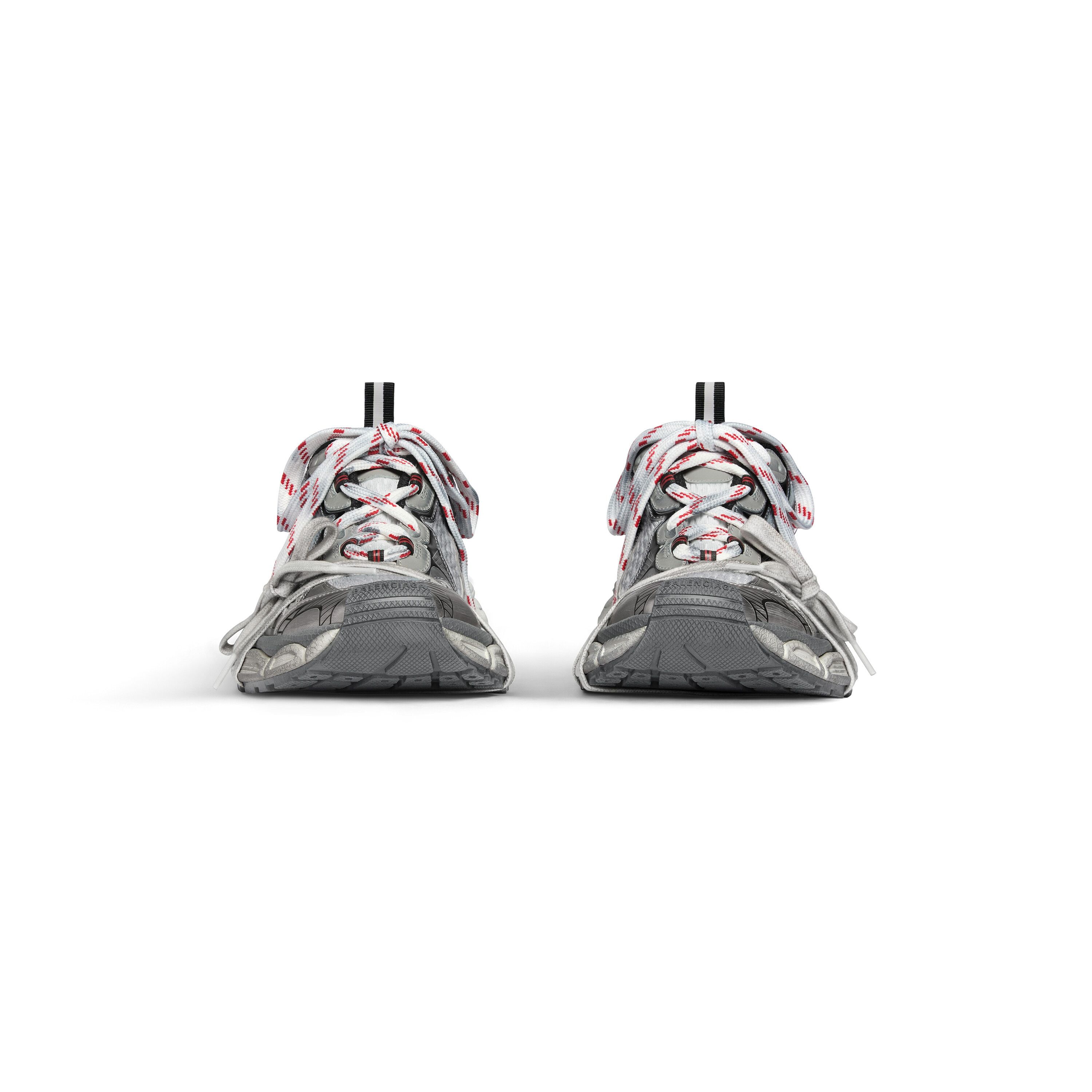 Balenciaga 3XL Women's Grey/White/Red Low Top Sneakers New