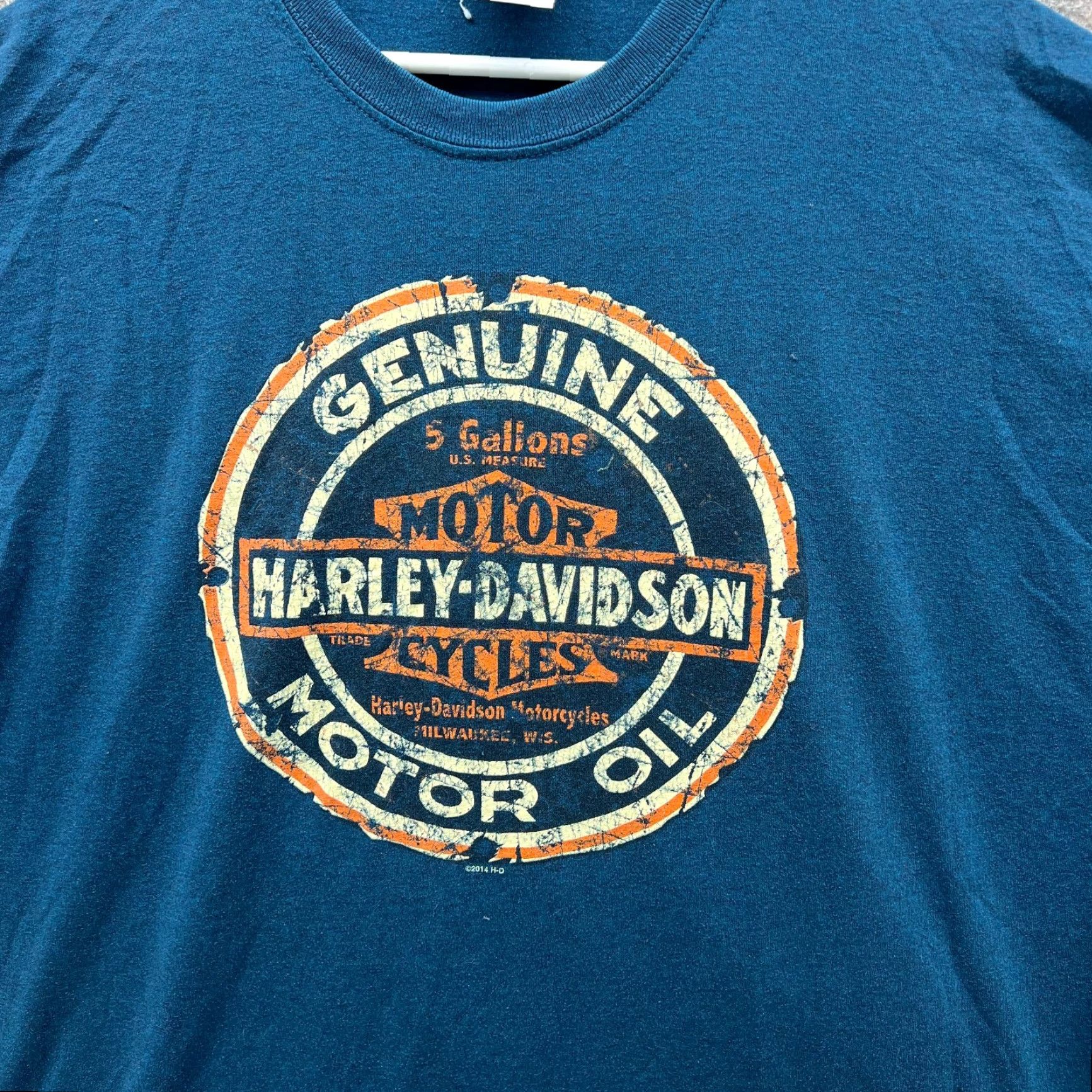 Harley Davidson VINTAGE Harley-Davidson Shirt Men 2XL Blue Motorcycle Logo T-Shirt Size US XXL / EU 58 / 5 - 4 Thumbnail
