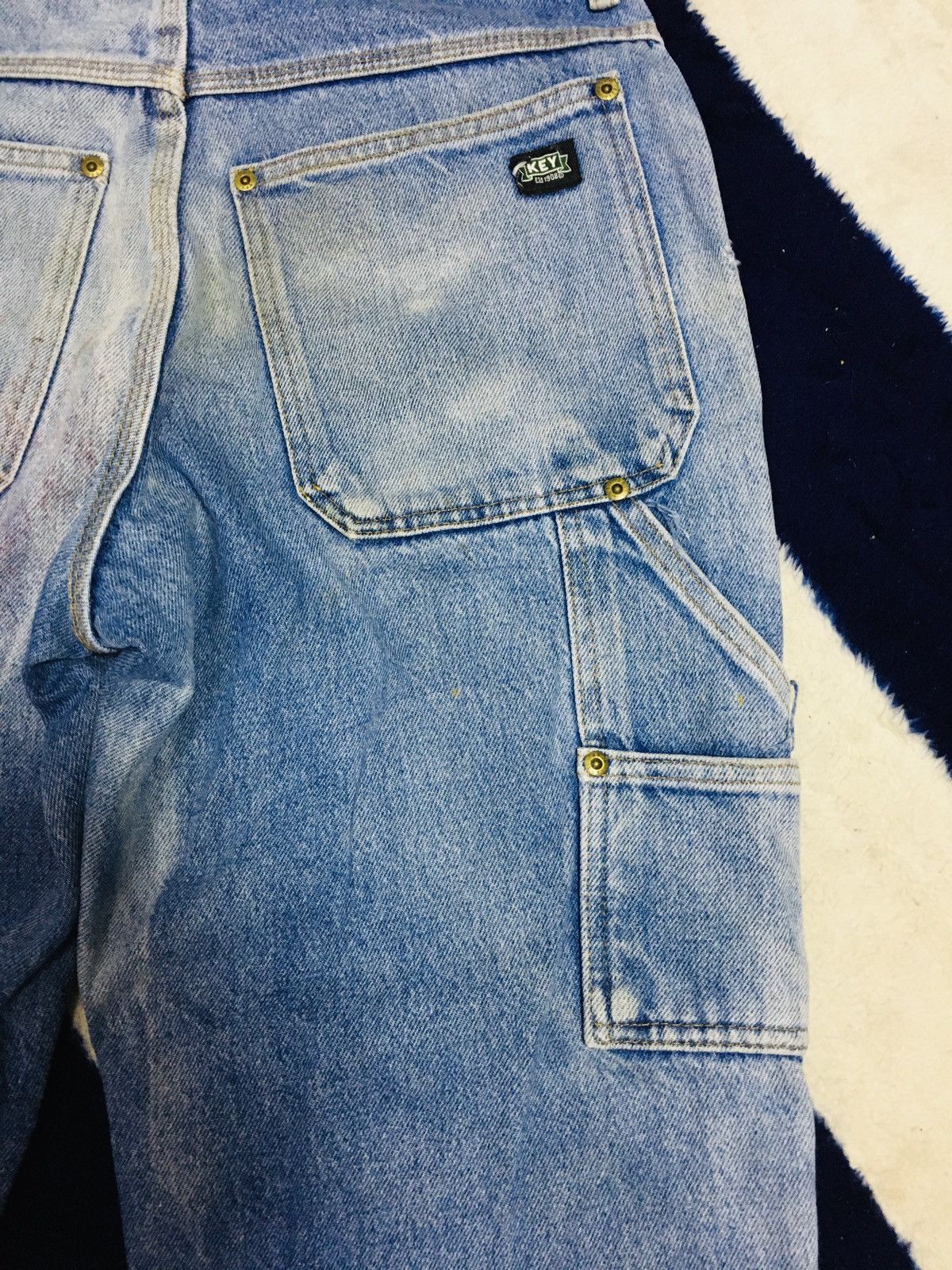 Other Key Carpenter Double Knee Dirty Distressed Jeans (17) Size US 30 / EU 46 - 17 Thumbnail