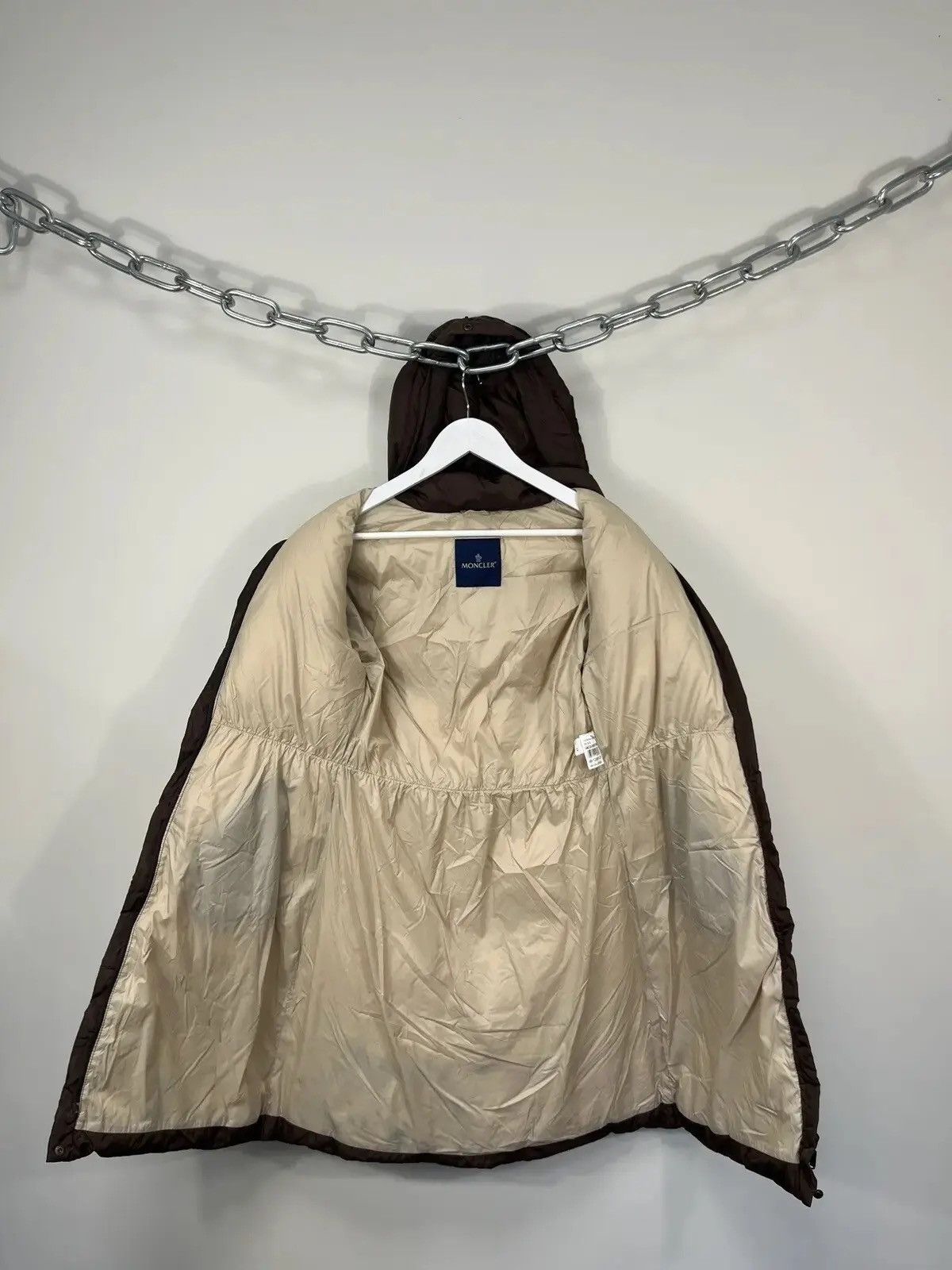 Moncler Vintage Moncler Brown Luxury Puffer Down Jacket Coat Size S / US 4 / IT 40 - 8 Thumbnail
