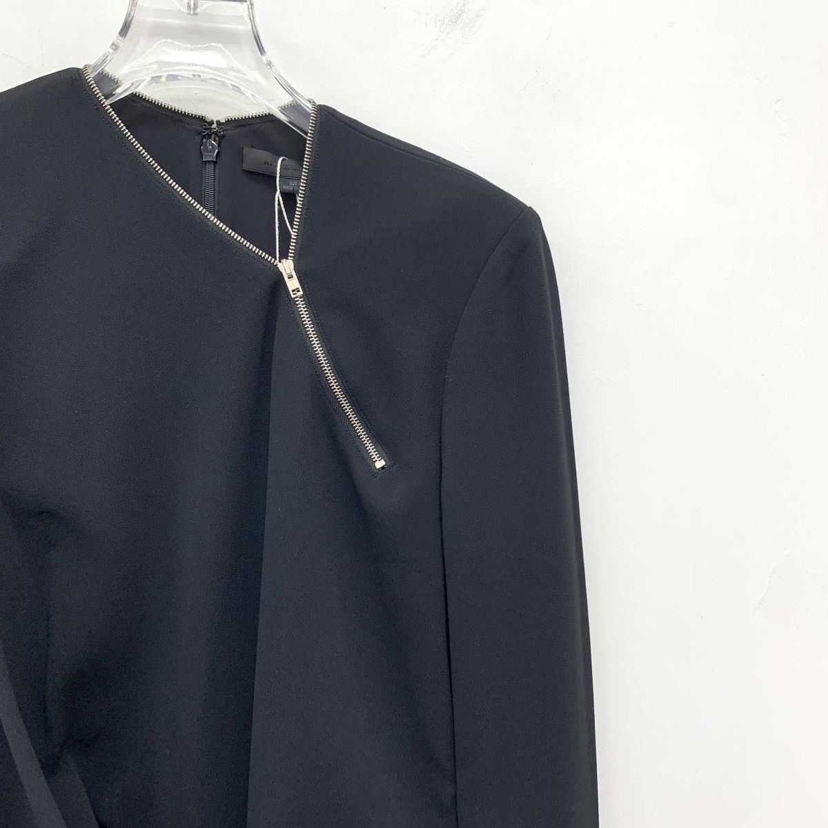 Alexander Wang Alexander Wang Black Zip Design Long Sleeve Dress K26WX Size XS / US 0-2 / IT 36-38 - 3 Thumbnail