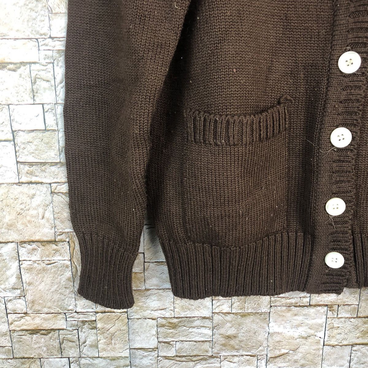 Homespun Knitwear × Japanese Brand Japanese Brand Brown Cardigan Knitwear #A765 Size US M / EU 48-50 / 2 - 7 Thumbnail