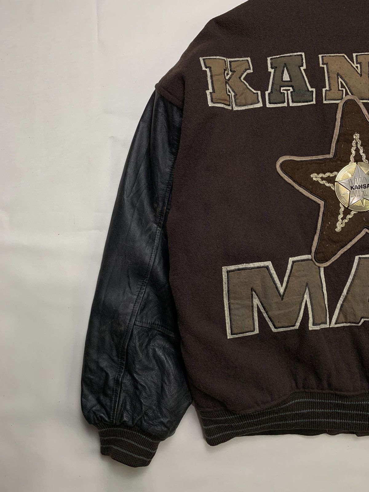 Kansai Yamamoto Vintage Yamamoto Kansai Wool Leather Jacket Size US XL / EU 56 / 4 - 8 Thumbnail