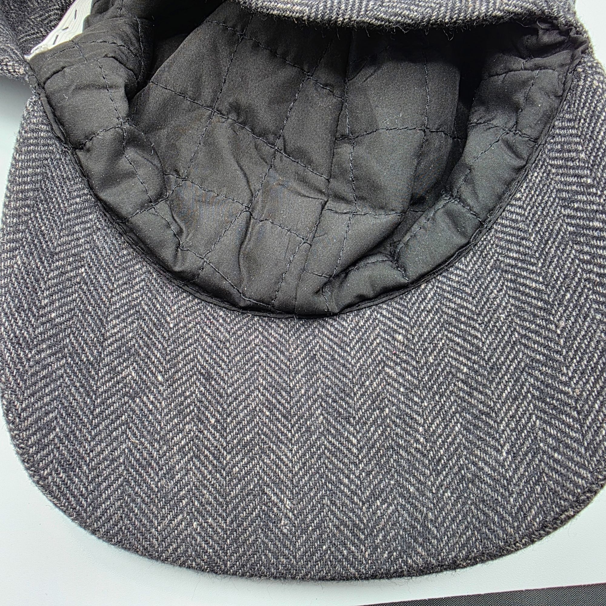 Other Amicale Pure Camel Hair Mens L/XL Gray Herringbone Cap Hat O Size ONE SIZE - 8 Thumbnail