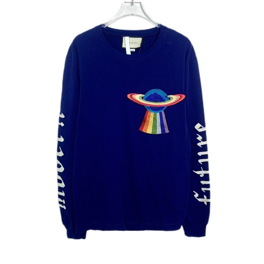 Gucci Gucci Planet Embroidered Round-Neck Long-Sleeve Sweatshirt ( Size S / US 4 / IT 40 - 1 Thumbnail
