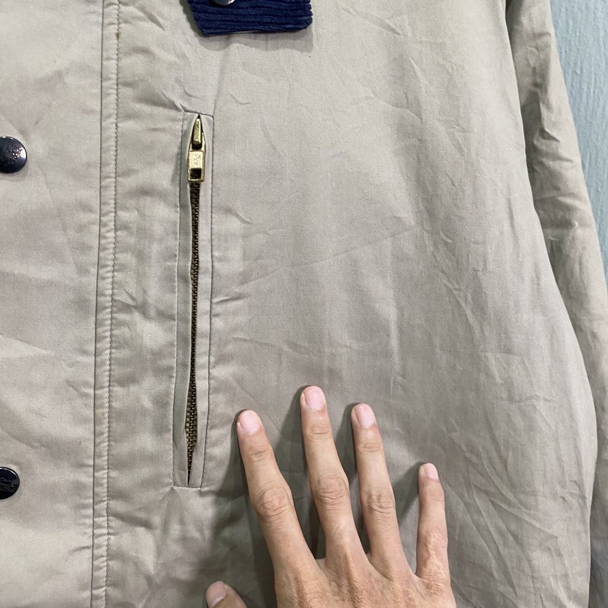 Burberry Vintage Burberry Corduroy Collar Hunting Canvas Field Jacket Size US L / EU 52-54 / 3 - 12 Thumbnail