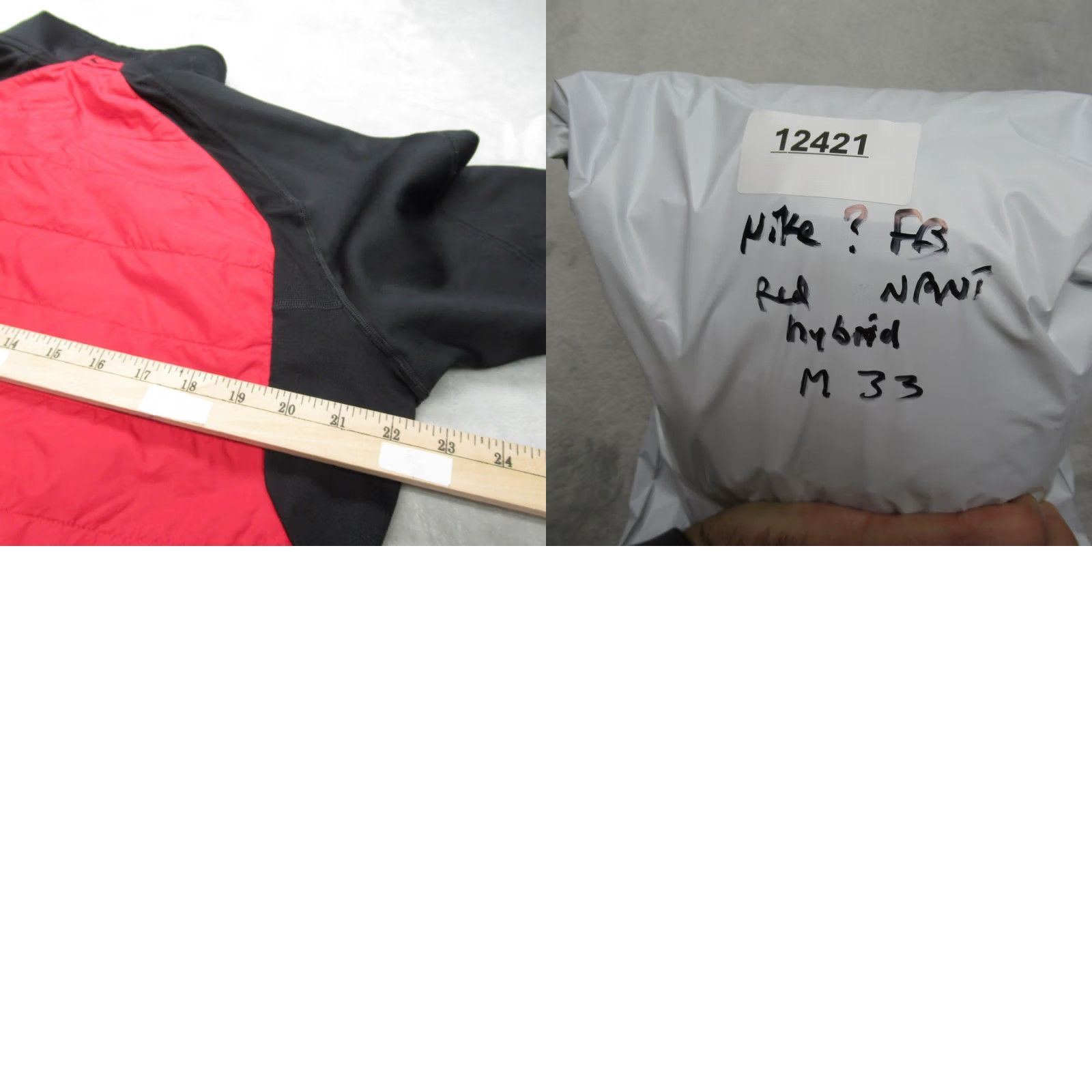 Nike Nike Jacket Mens M Red Black Pockets Full Zip Insulated Windbreaker Polyester Lining Polyester Logo Zipper Outdoor Casual Athletic Size US M / EU 48-50 / 2 - 10 Thumbnail