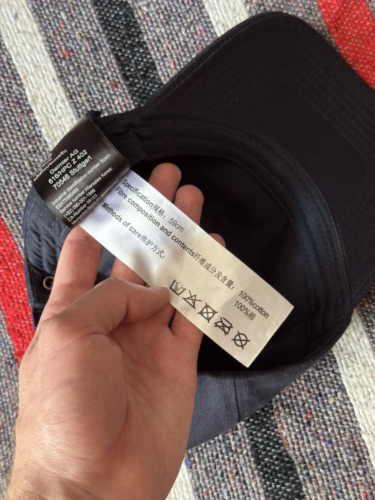 Mercedes-Benz Mercedes Benz y2k “Navy” Moto Racing Formula 1 Hat Size ONE SIZE - 7 Thumbnail
