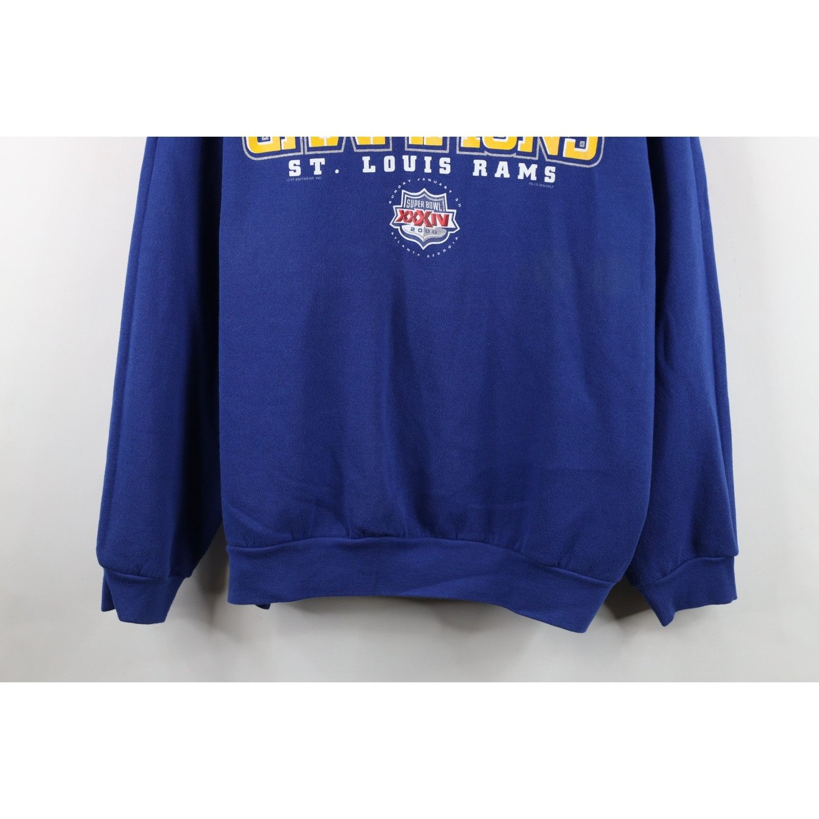 Vintage Vintage Y2K 2000 Super Bowl Champs St Louis Rams Sweatshirt Size US XXL / EU 58 / 5 - 3 Thumbnail