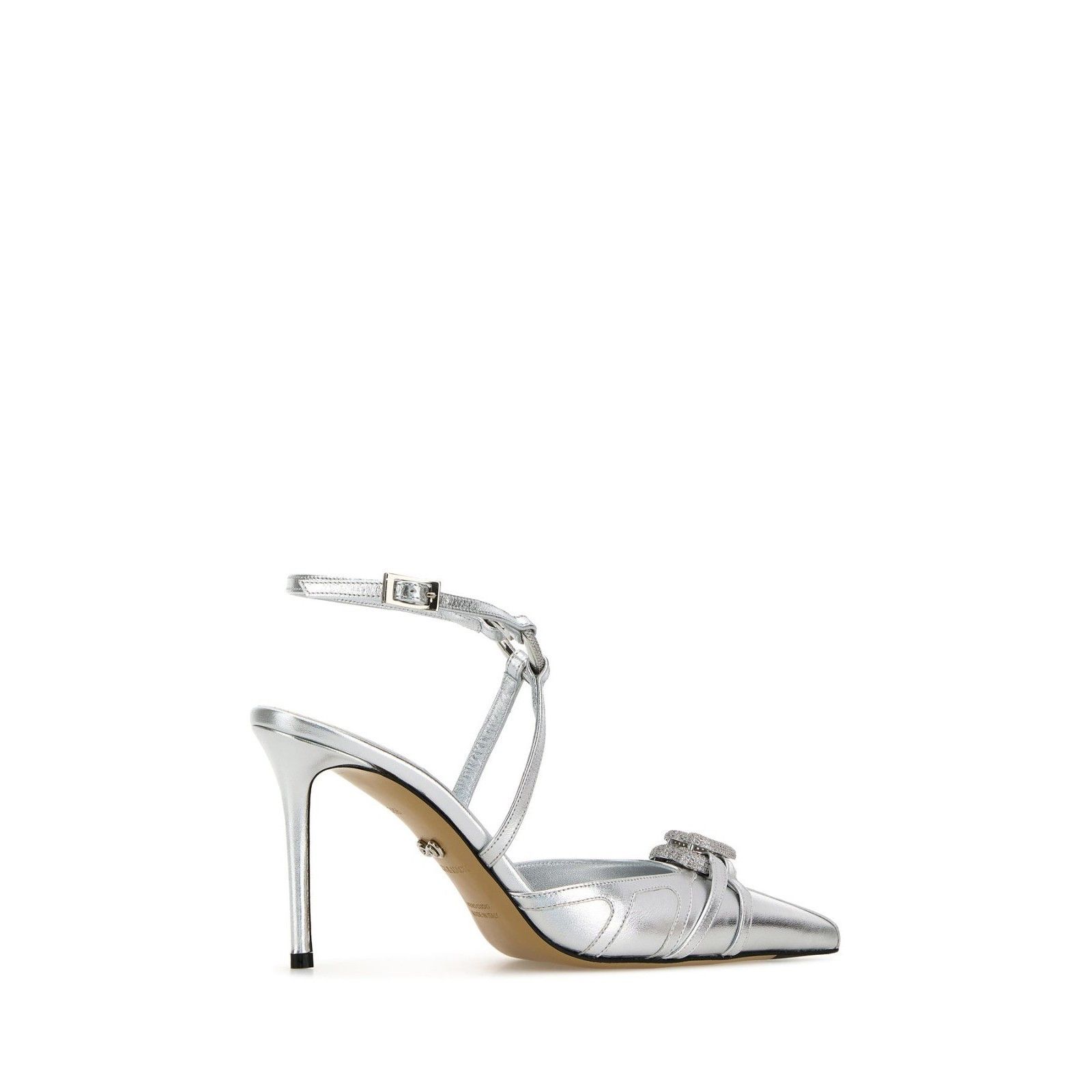 Other MACH&MACH Silver Leather 95mm Heel Pumps New & Authentic (W Size US 7 / IT 37 - 3 Thumbnail