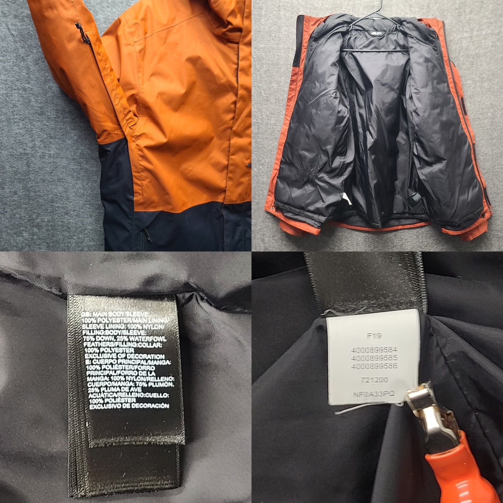 The North Face The North Face Mens L Lone Peak Triclimate Jacket Waterproof DryVent Hooded Coat Size US L / EU 52-54 / 3 - 8 Thumbnail