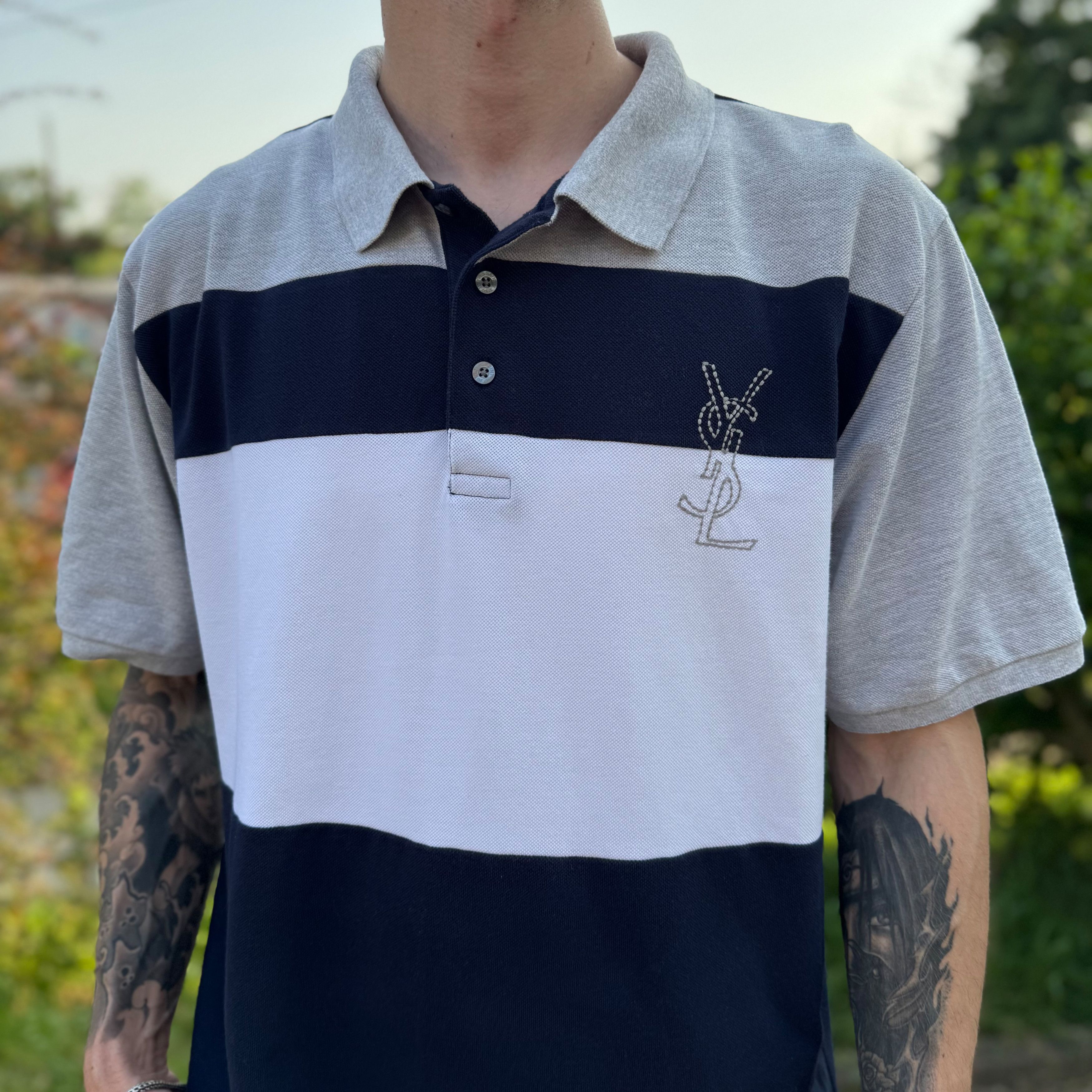 Yves Saint Laurent YVES SAINT LAURENT YSL POLO T-SHIRT RARE