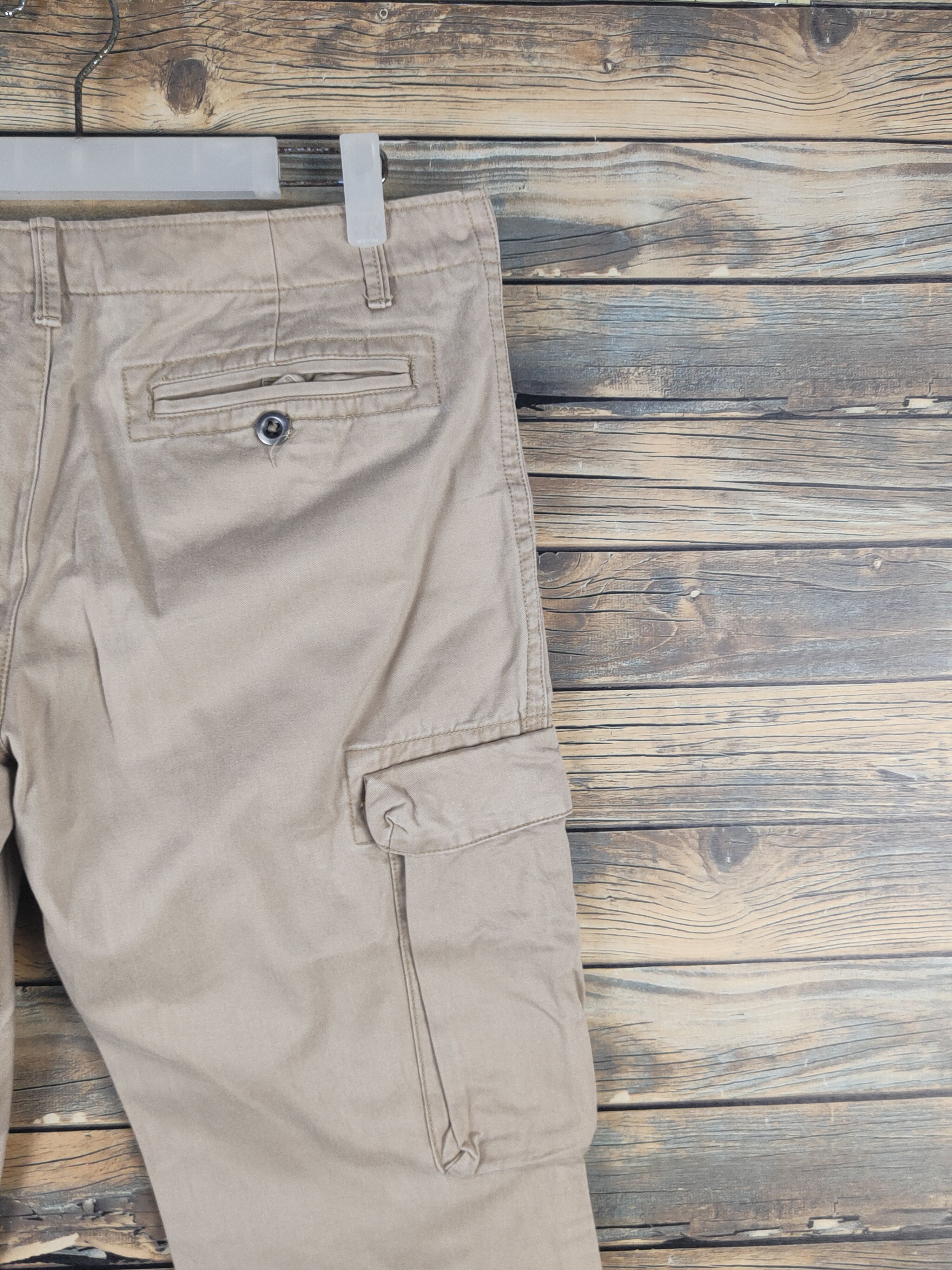 Japanese Brand DL Gap Beige Multipocket Tactical Cargo Pants #1581 Size US 32 / EU 48 - 10 Thumbnail