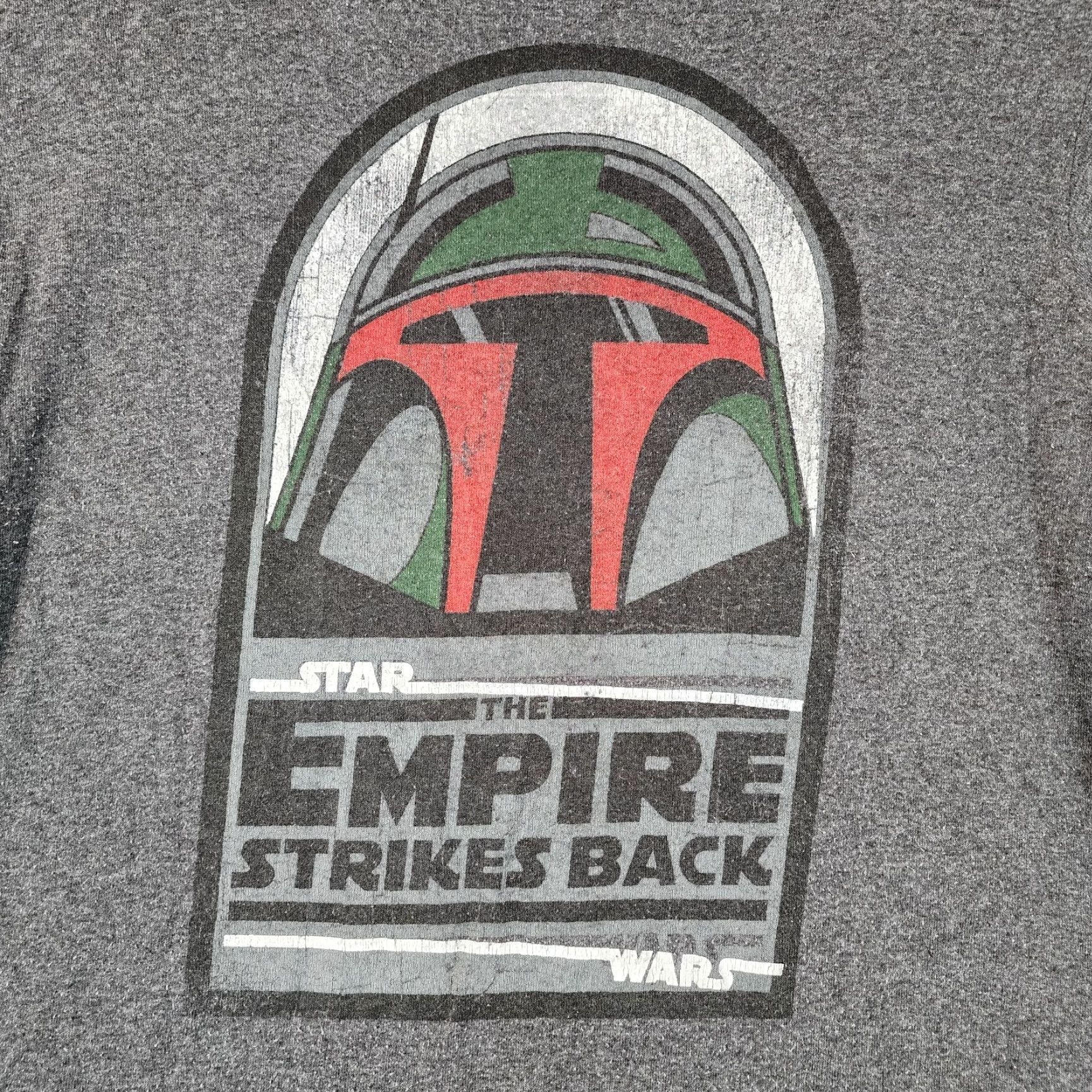 Vintage Fifth Sun Mens Gray Star Wars Boba Fett Short Sleeve Graphic Tee M Shirt Size US 31 - 2 Thumbnail