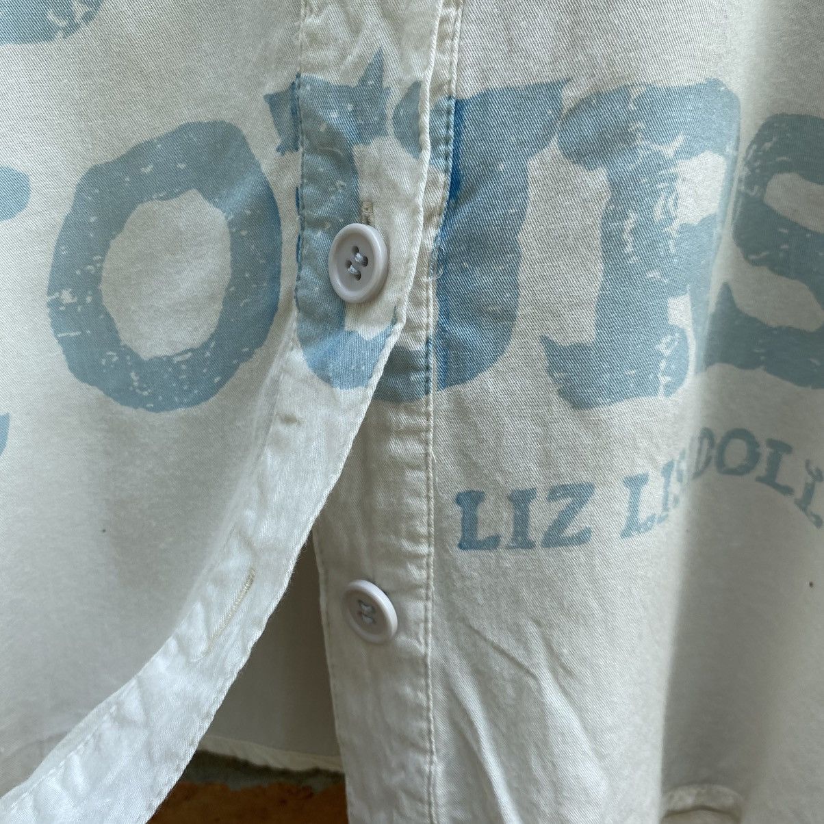 LIZ LISA LIZ LISA Light Blue and White Long-Sleeve Graphic Shirt Size M / US 6-8 / IT 42-44 - 12 Thumbnail
