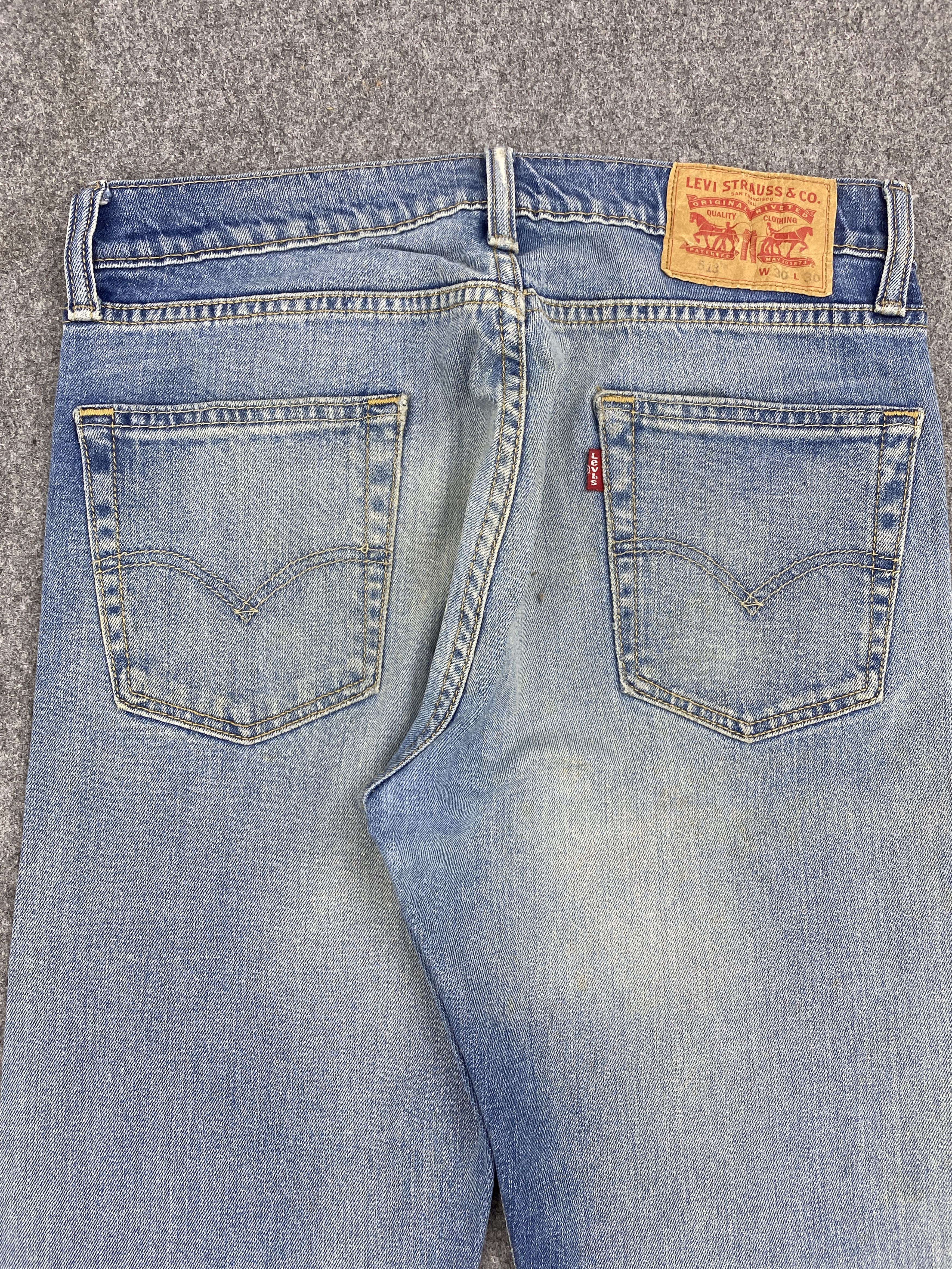 Levi's × Vintage Vintage Levis 513 Light Washed Jeans Size US 30 / EU 46 - 4 Thumbnail