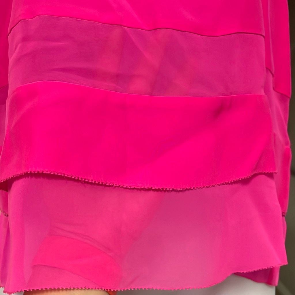 Parker Parker Womens Size Small 100% Silk Tank Top Pink Tie Straps Size S / US 4 / IT 40 - 4 Thumbnail