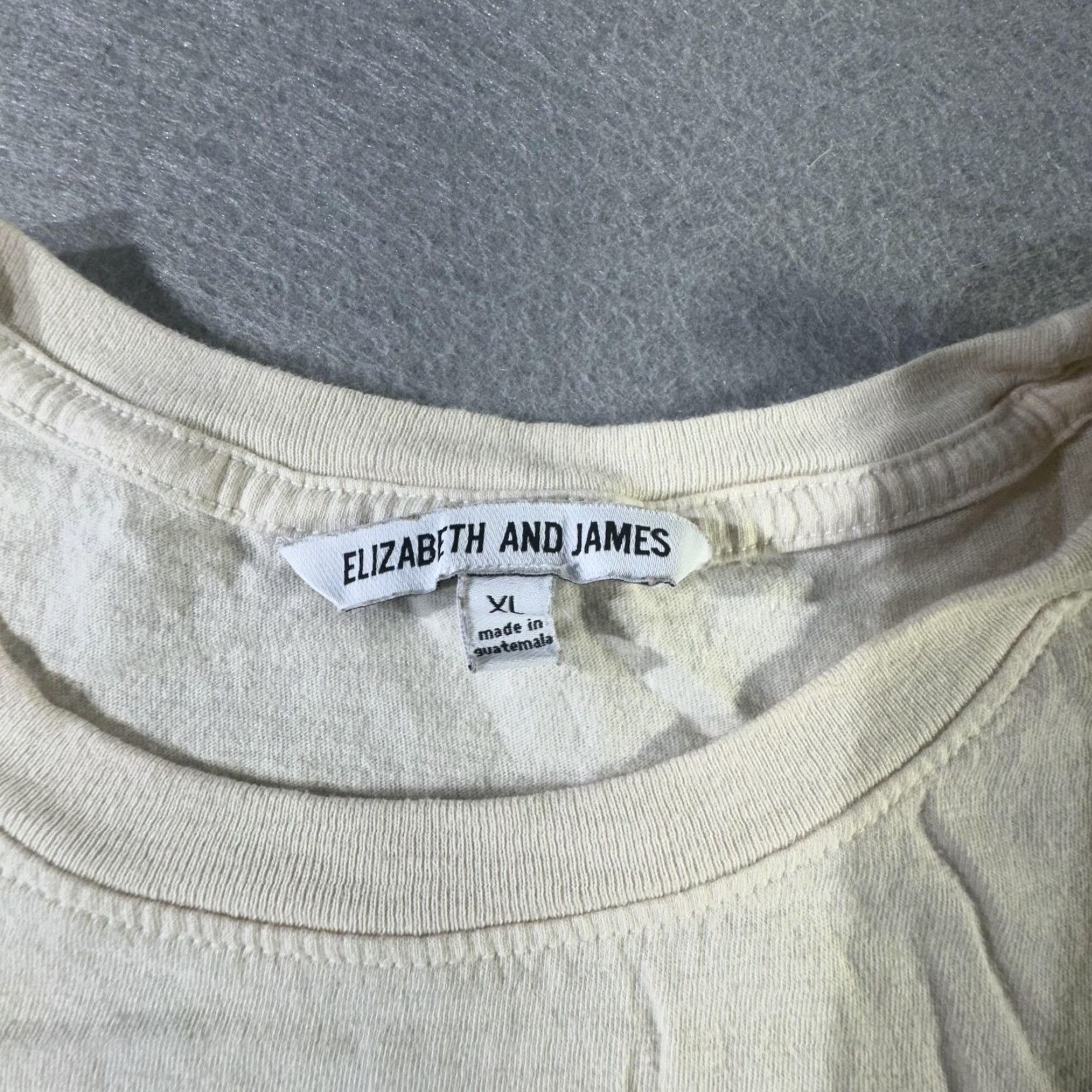 Elizabeth and James Elizabeth And James Rolling Stones Graphic Tee Womens XL Beige Rock Band Shirt Size XL / US 12-14 / IT 48-50 - 5 Thumbnail