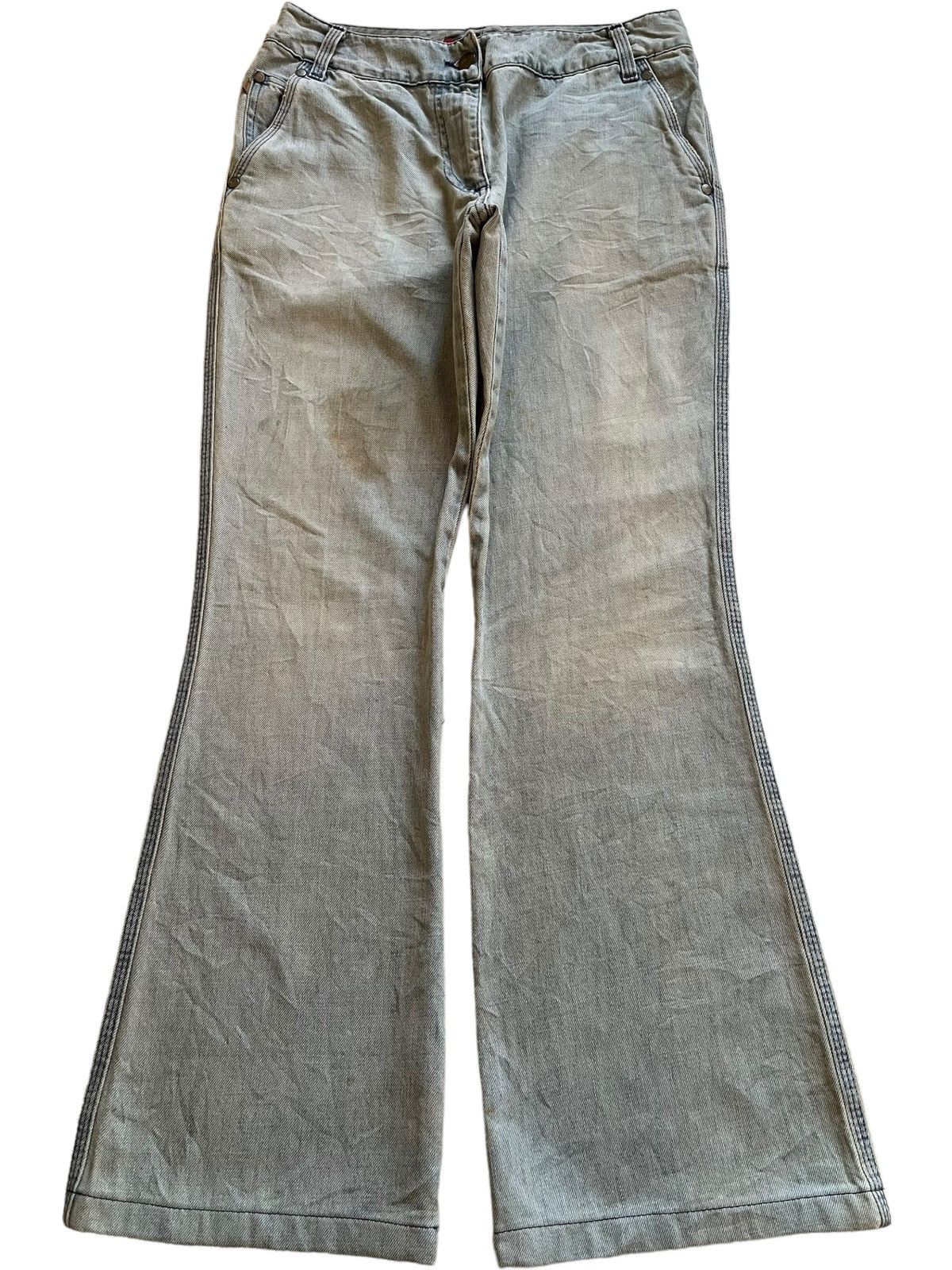 FCUK Vintage Fcuk Bootcut Light Wash Retro Style Flared Jeans Size 28" / US 6 / IT 42 - 1 Thumbnail