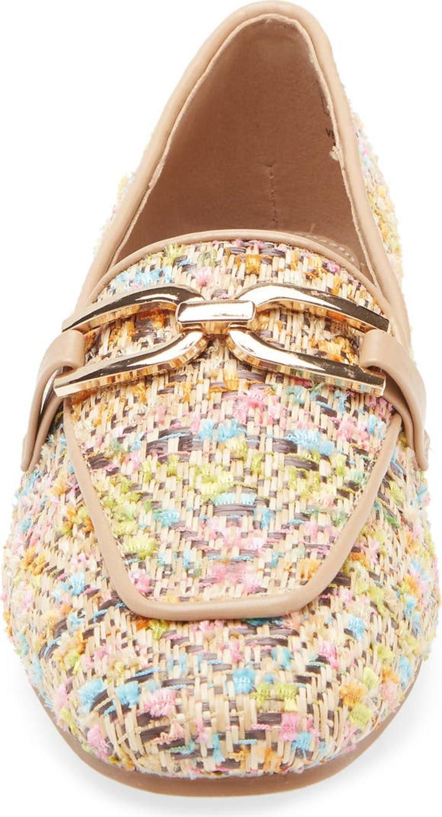 Elie Tahari Tahari Multi-Color Tweed Loafers with Buckle Detail 6.5 Size US 6.5 / IT 36.5 - 5 Thumbnail
