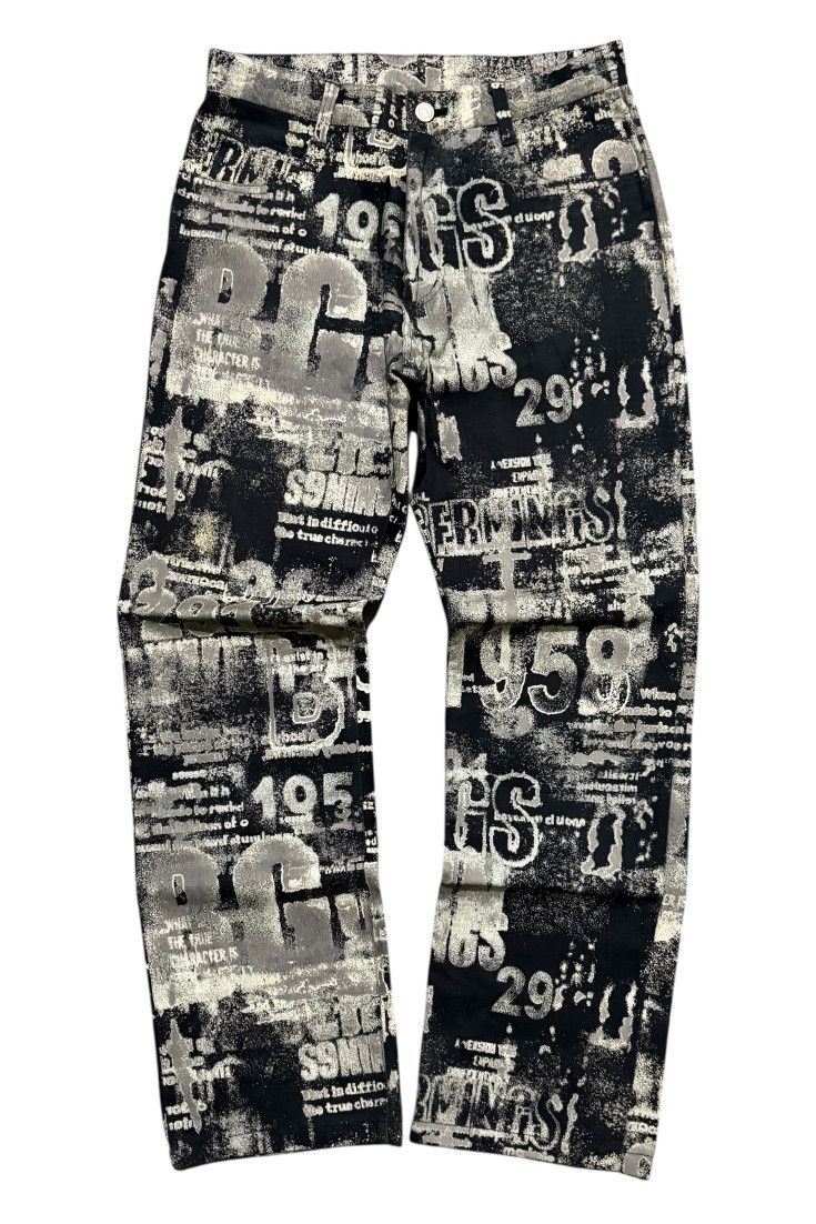 BERNINGS SHO FULL PRINT DENIM PANTS