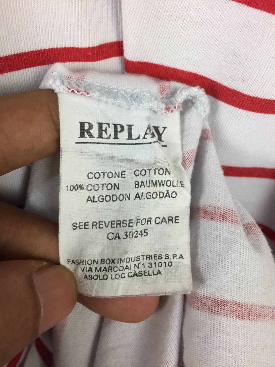 Replay Vtg Replay Jeans Koi Fish Motive Striped Longsleeve Tee Size US M / EU 48-50 / 2 - 10 Thumbnail