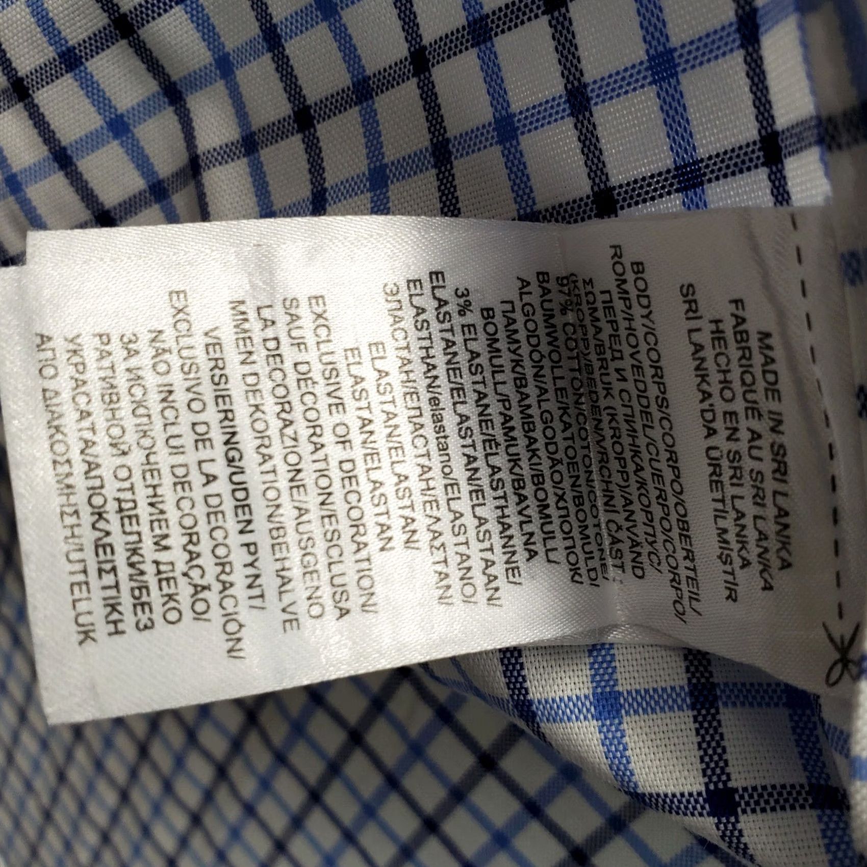 Ralph Lauren Lauren Ralph Lauren Dress Shirt Mens 16.5 Multi Plaid Classic Stretch Non Iron Size 46R - 6 Thumbnail