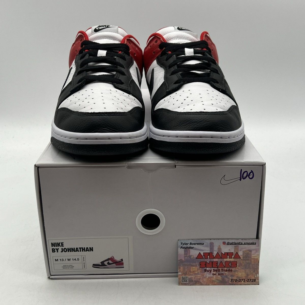 Nike Nike id Nike by you black red Size US 13 / EU 46 - 2 Thumbnail