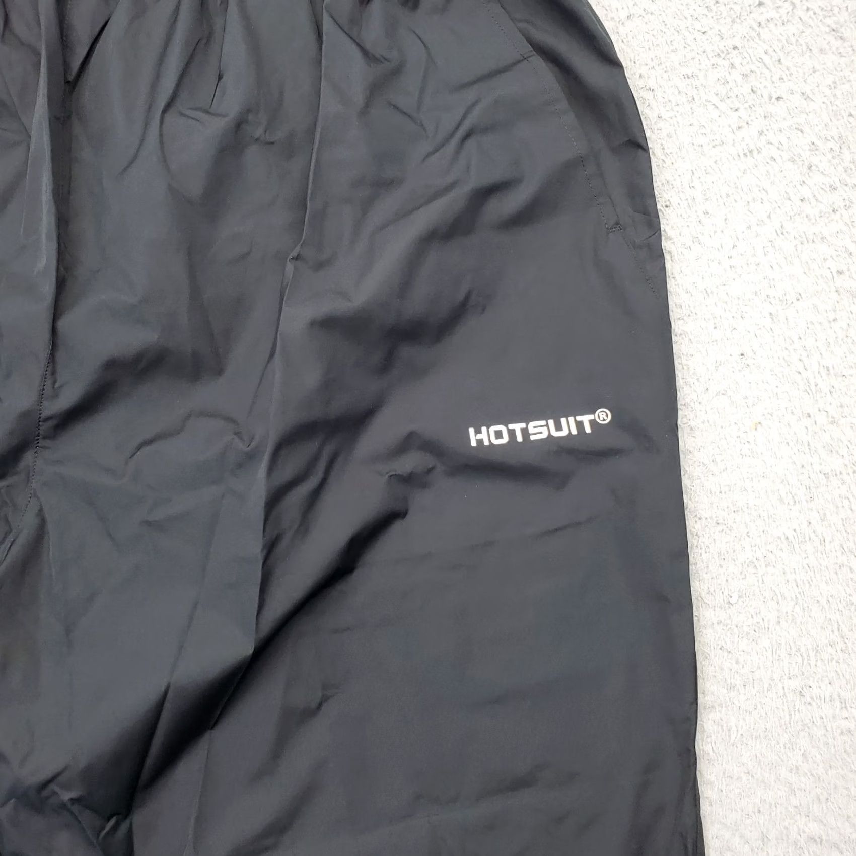 Vintage Hotsuit Womens Size 3XL Black Elastic Waist Tapered Leg Pull On Sweatpants Pants Size 40" / US 18 - 3 Thumbnail