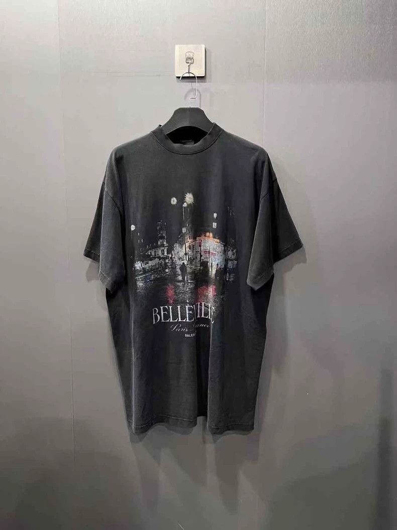 Balenciaga Balenciaga 24FW Black Washed Night Scene Parisian Aged Sho Size US L / EU 52-54 / 3 - 1 Thumbnail