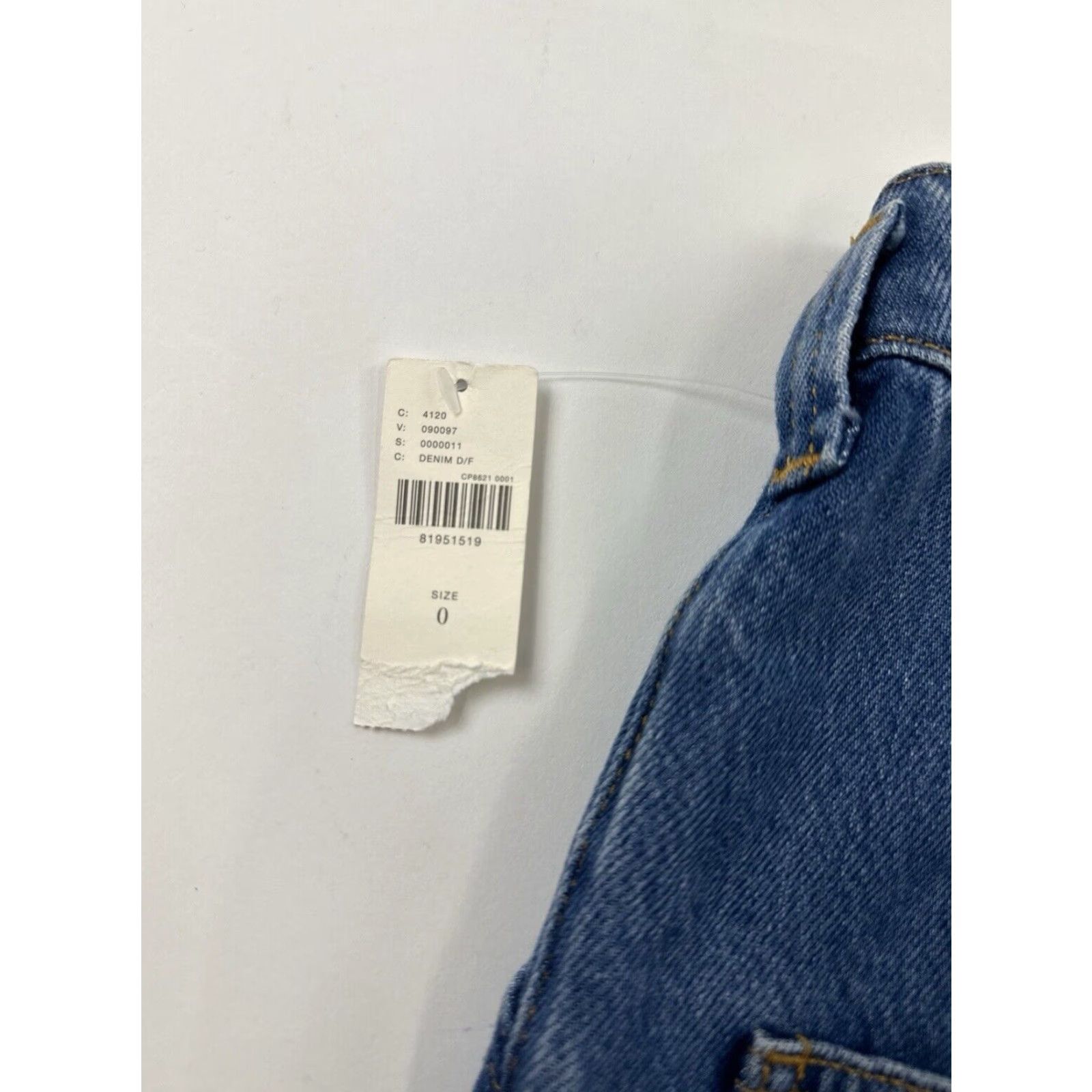 Vintage Pilcro Skirt 0 Women Blue Denim Button Fly Pencil NWT Regular Women Size 25" / US 0 / IT 36 - 7 Thumbnail