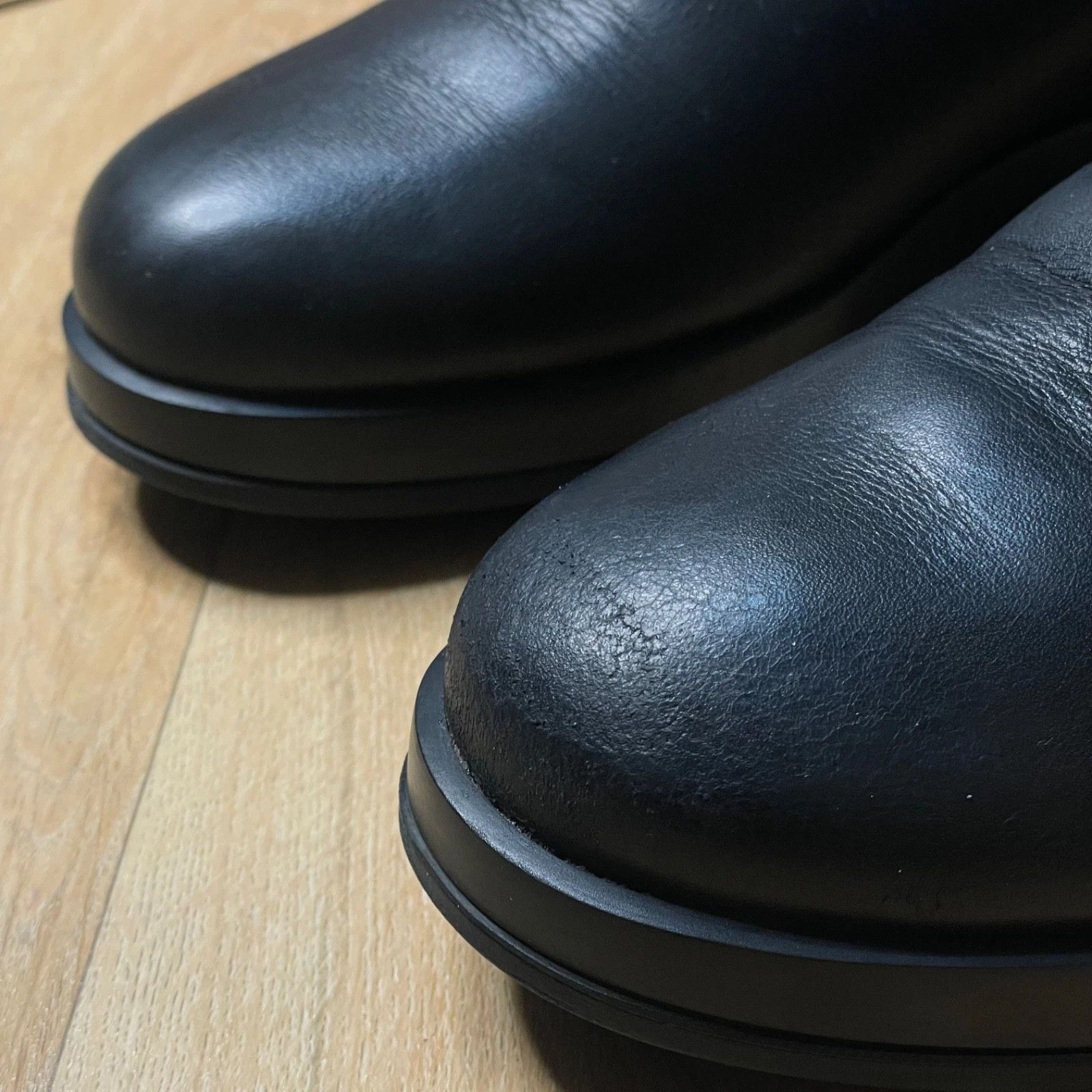 Prada Prada Men’s Black Leather Chelsea Ankle Boots Slip-On Size US 9.5 / EU 42-43 - 9 Thumbnail