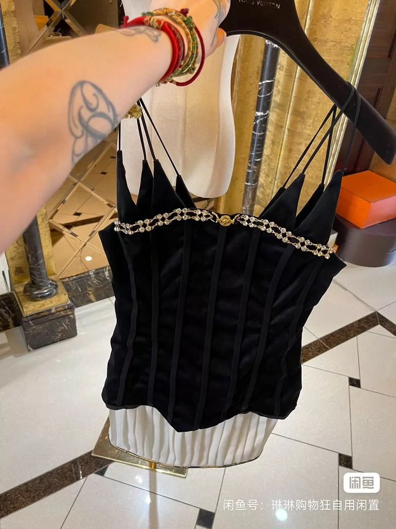 Versace Versace Herringbone court plastic slip dress Size M / US 6-8 / IT 42-44 - 7 Thumbnail