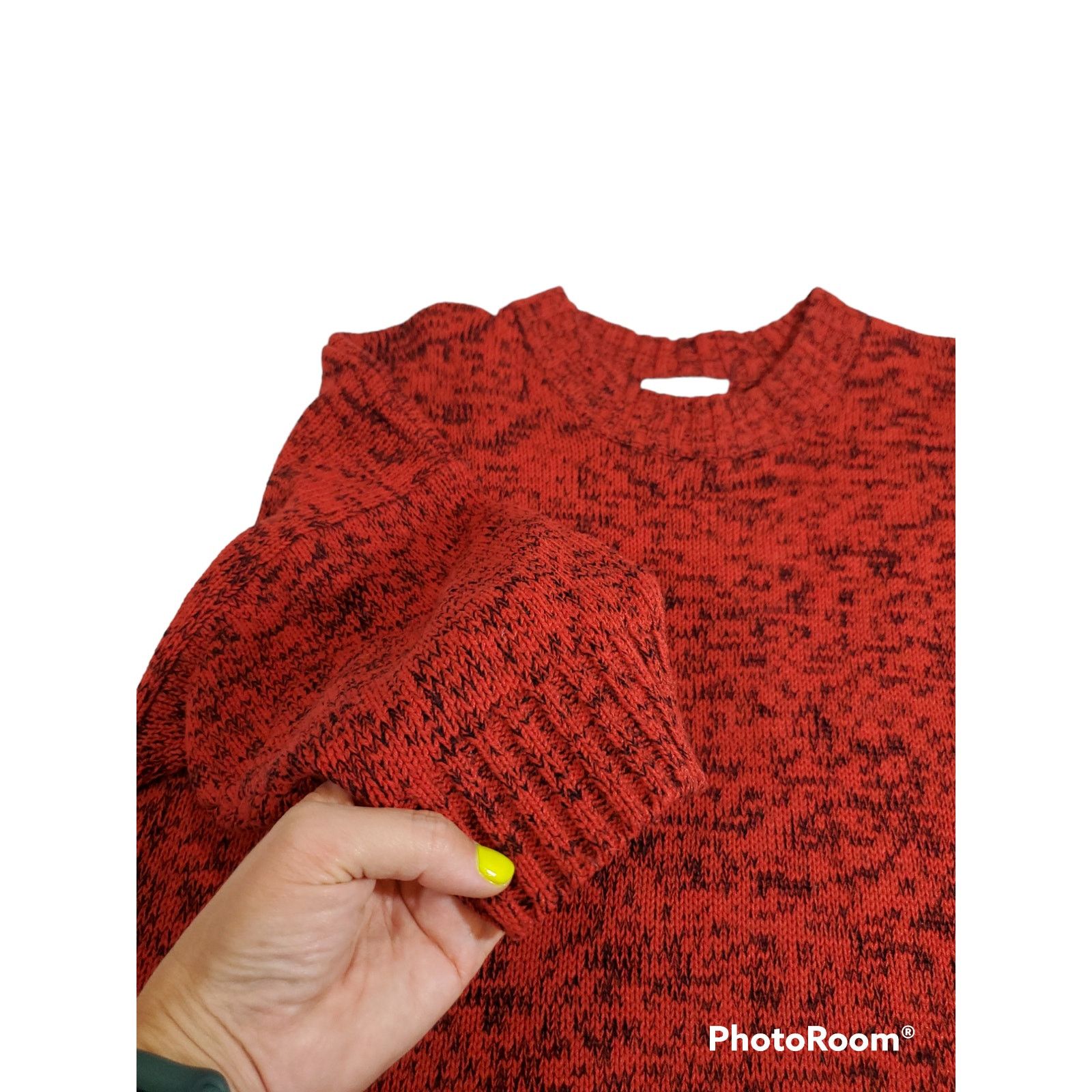 Other Venezia | Vintage Red & Black Sweater Dress| Size OS Size ONE SIZE - 4 Thumbnail