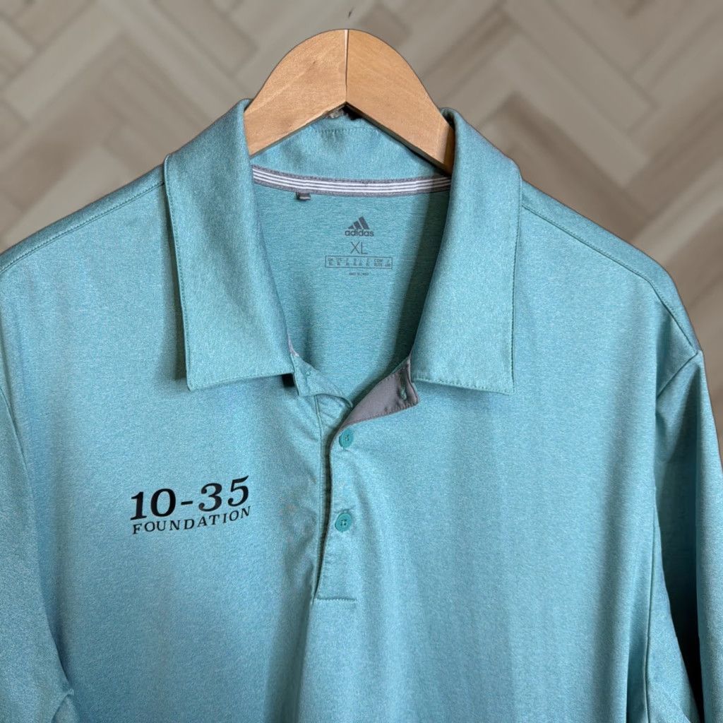 Adidas Adidas Polo Shirt Golf Foundation XL Green Men Polo Short Sleeve Collared - (Note: ensure no extra punctuation) Size US XL / EU 56 / 4 - 1 Thumbnail