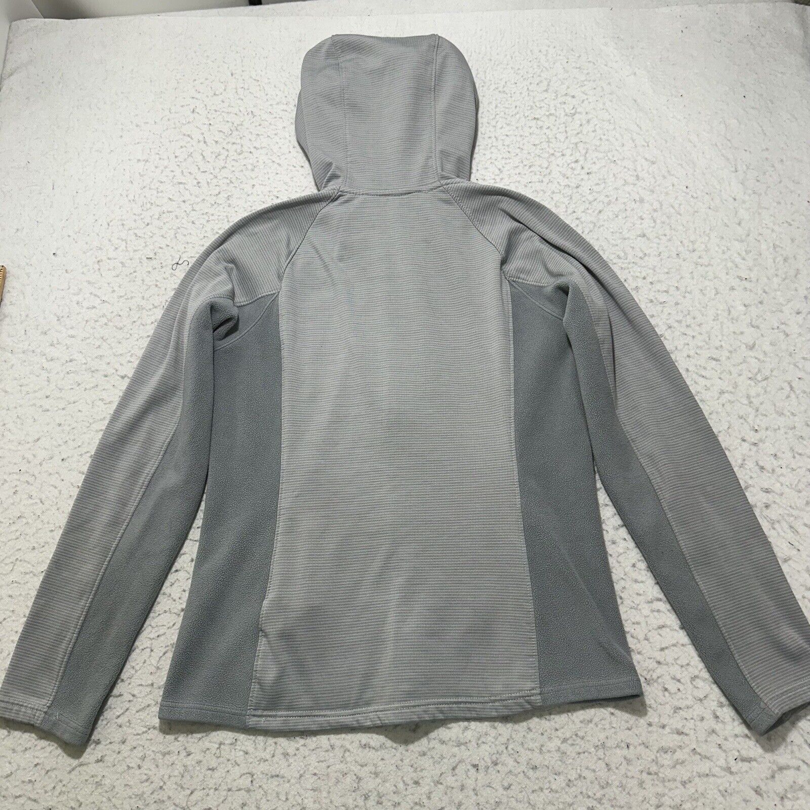 The North Face The North Face Medium Hoodie Fleece Gray Striped Sweatshirt Size M / US 6-8 / IT 42-44 - 13 Thumbnail