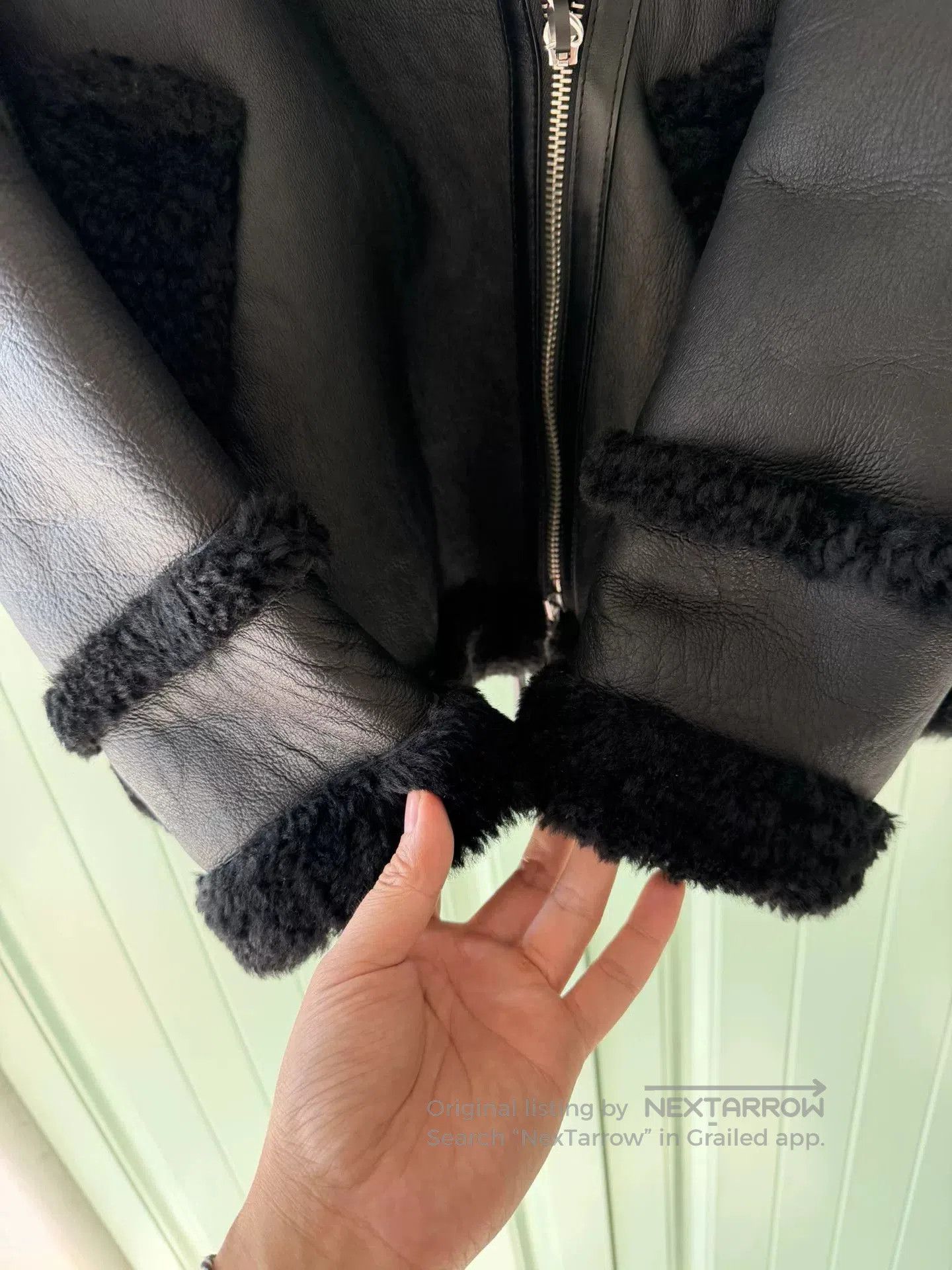 Coach COACH Black Shearling Pilot Jacket. Size S / US 4 / IT 40 - 9 Thumbnail