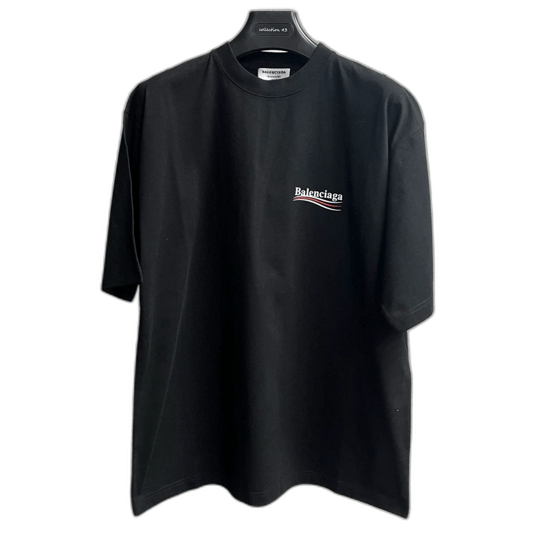 Balenciaga Balenciaga Black Logo Print Short Sleeve T-Shirt-2506 Size US M / EU 48-50 / 2 - 1 Thumbnail