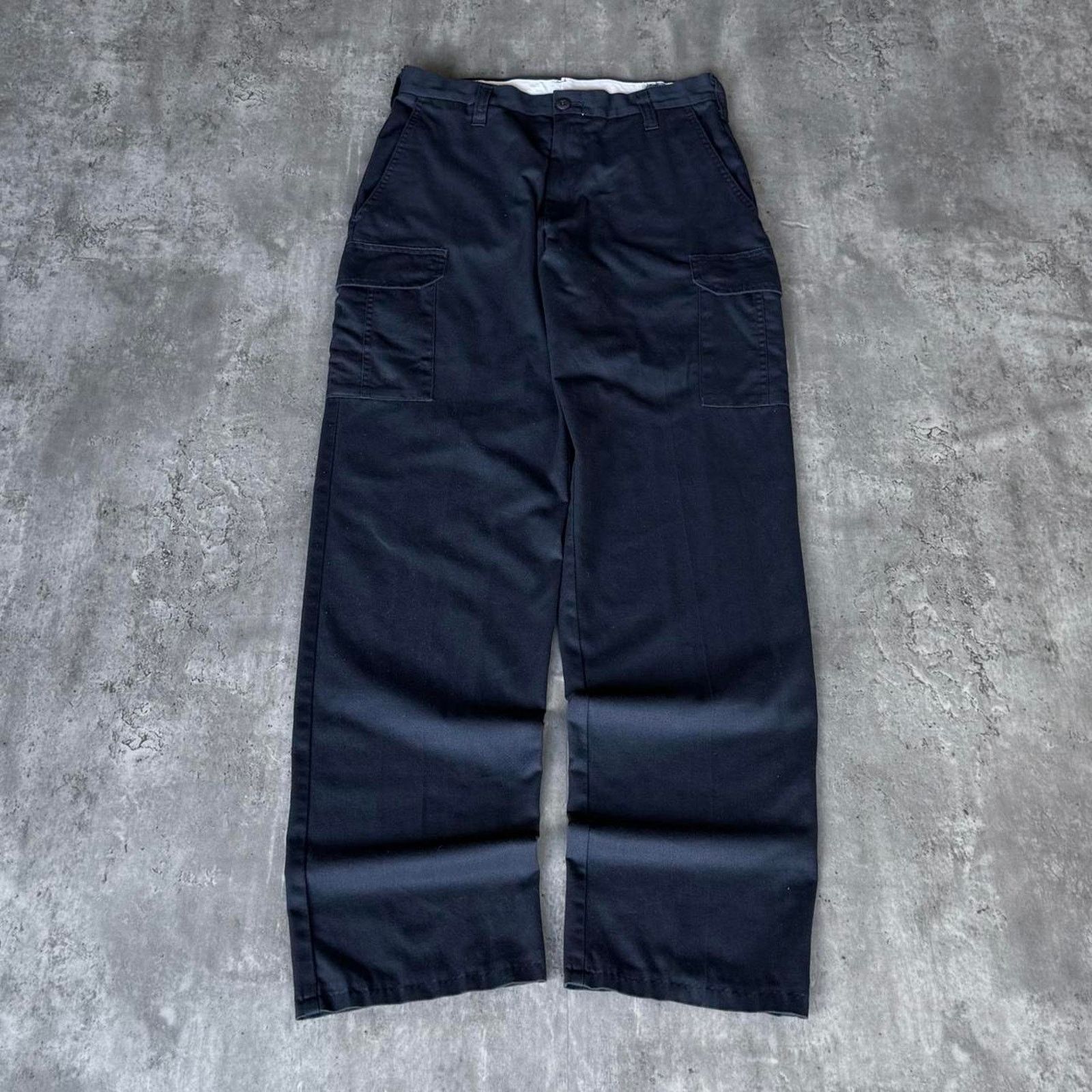 Carhartt × Cintas × Vintage Vintage Y2K Carhartt Style Navy Blue Cargo Technical Pants Size US 31 - 1 Thumbnail
