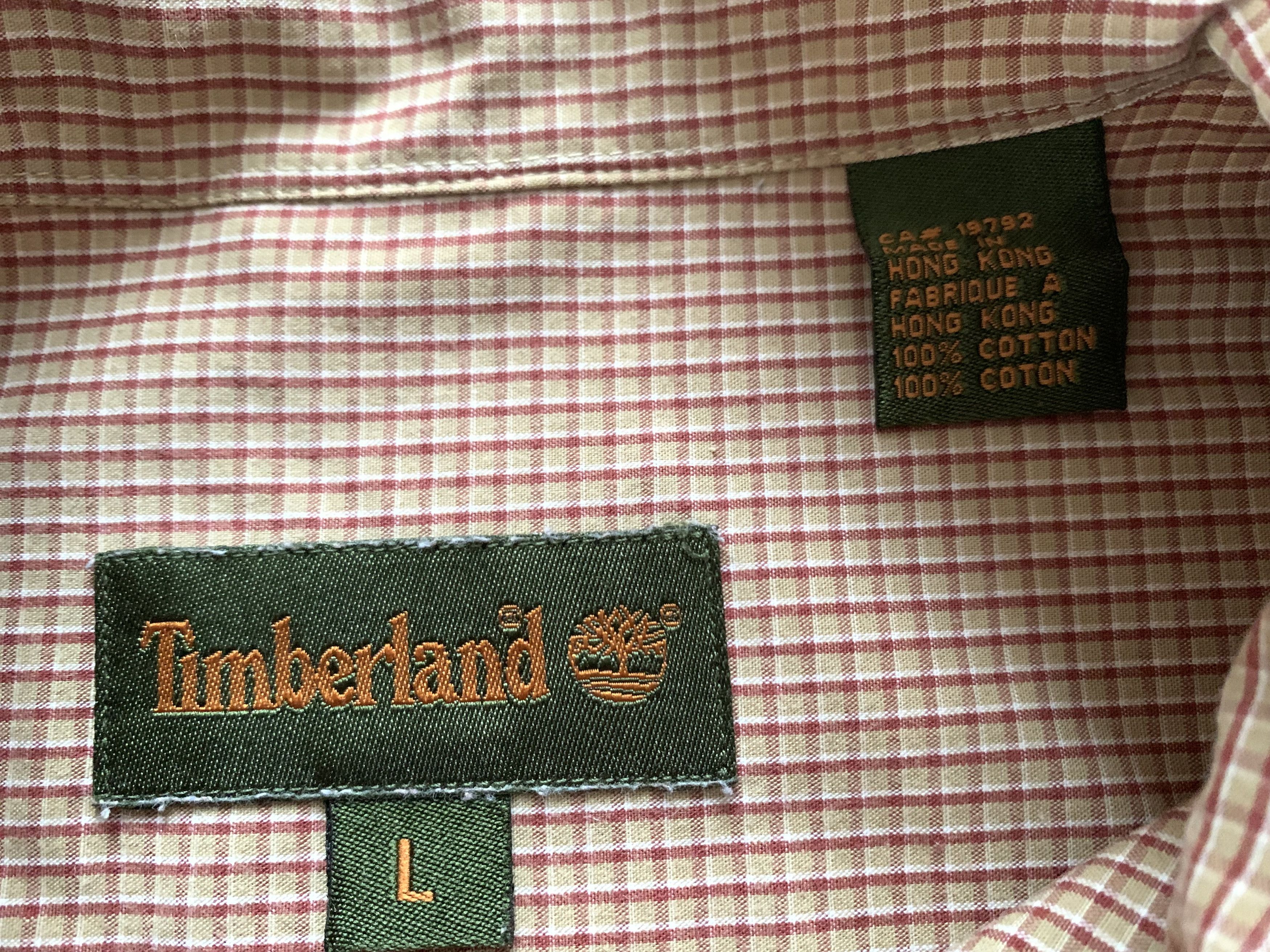 Timberland × Vintage Vintage Timberland Short Sleeve Shirt Size US L / EU 52-54 / 3 - 6 Thumbnail