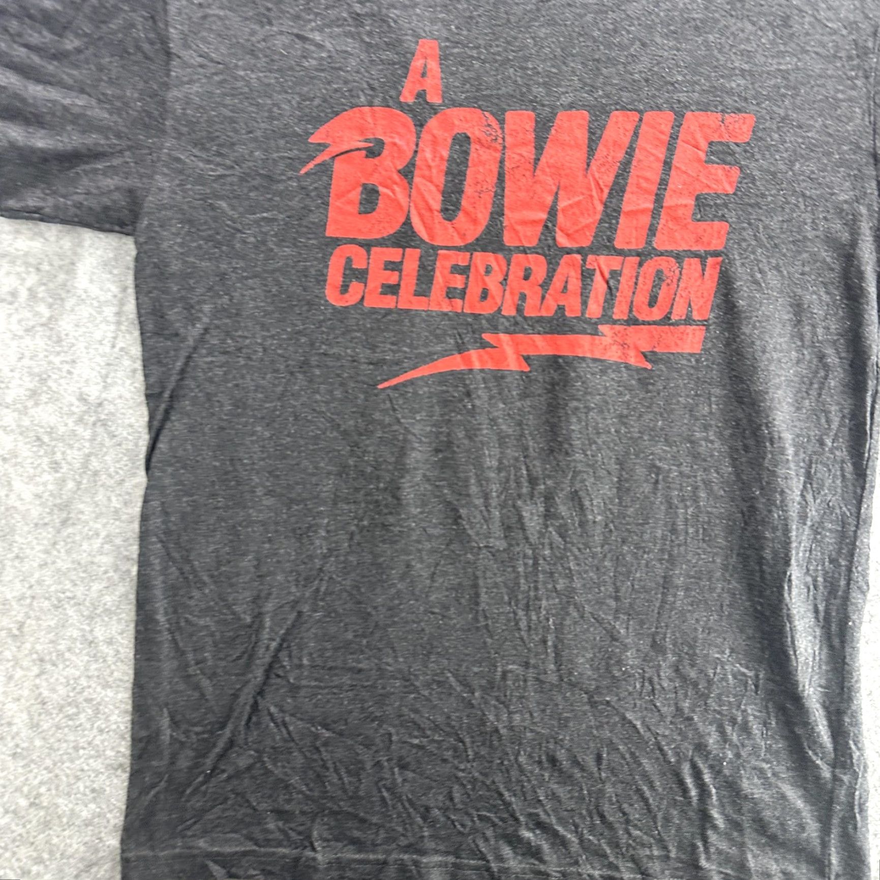 Next Level A Bowie Celebration Shirt Mens Medium Black Next Level Band Concert Tee Music Shirt Size US M / EU 48-50 / 2 - 5 Thumbnail