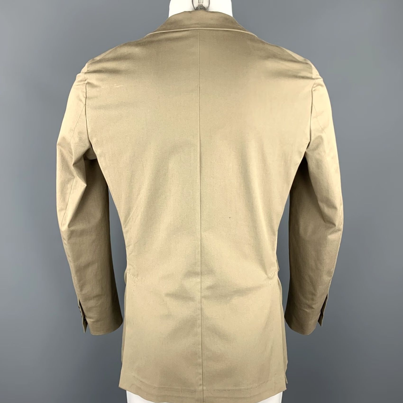 Dsquared2 DSQUARED2 Sport Coat Size 36 Taupe Cotton Blend Notch Lapel Size US XXS / EU 40 - 4 Thumbnail