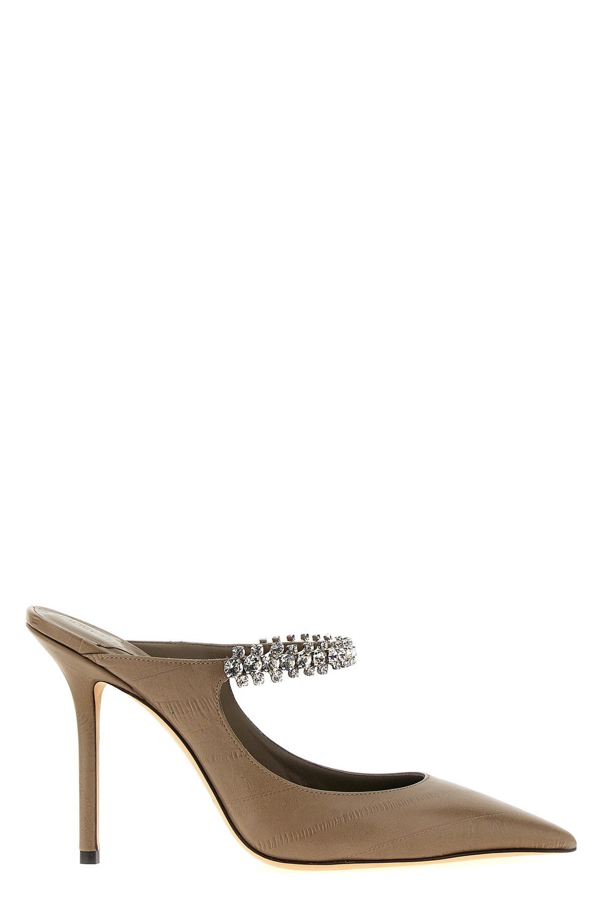 image of Jimmy Choo 'bing' Mule Shoess Shoes in Beige, Women's (Size 8)